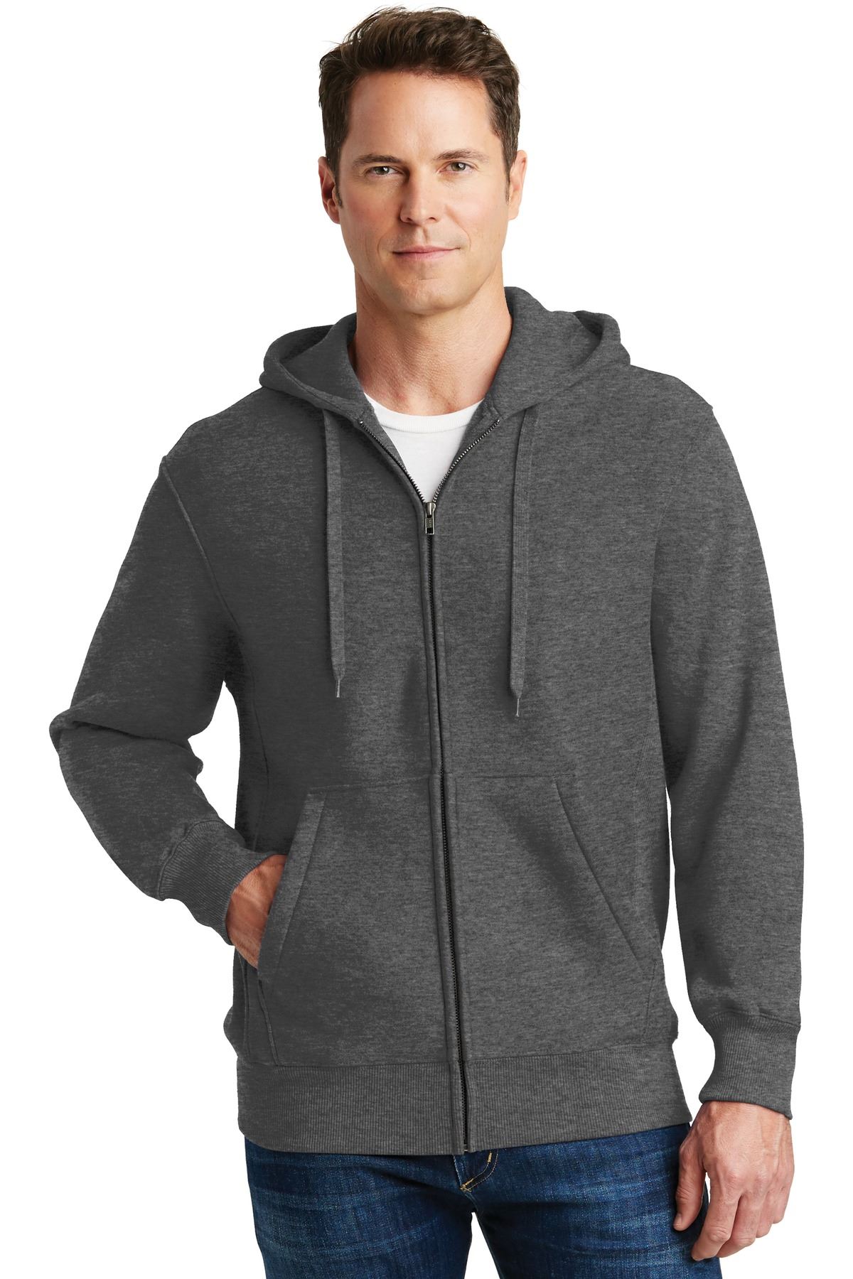Sport-Tek Super Heavyweight Full-Zip Hooded Sweatshirt F282 - Picture 12 of 19