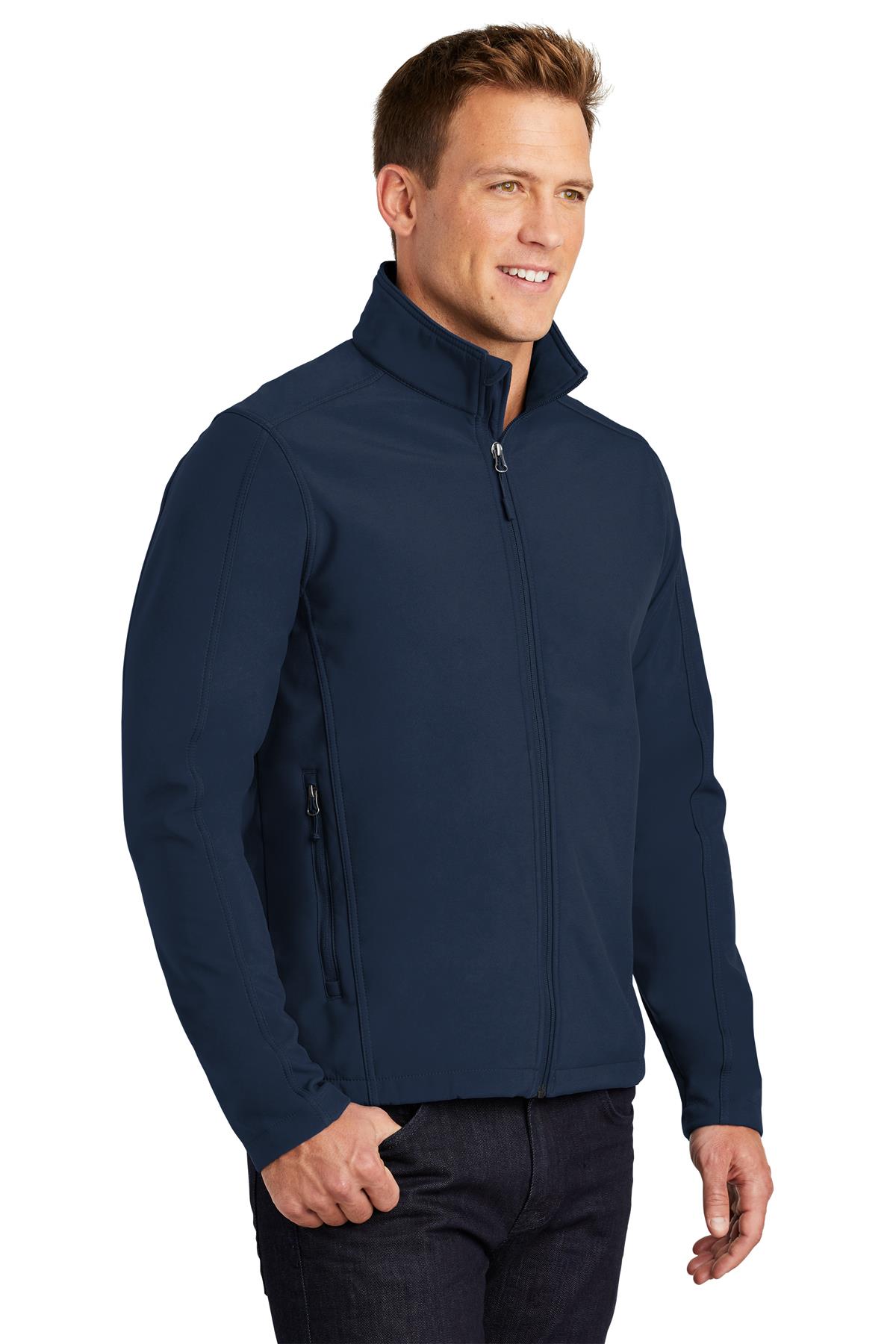 Port Authority Mens Tall Core Soft Shell Water Resistant Jacket TLJ317