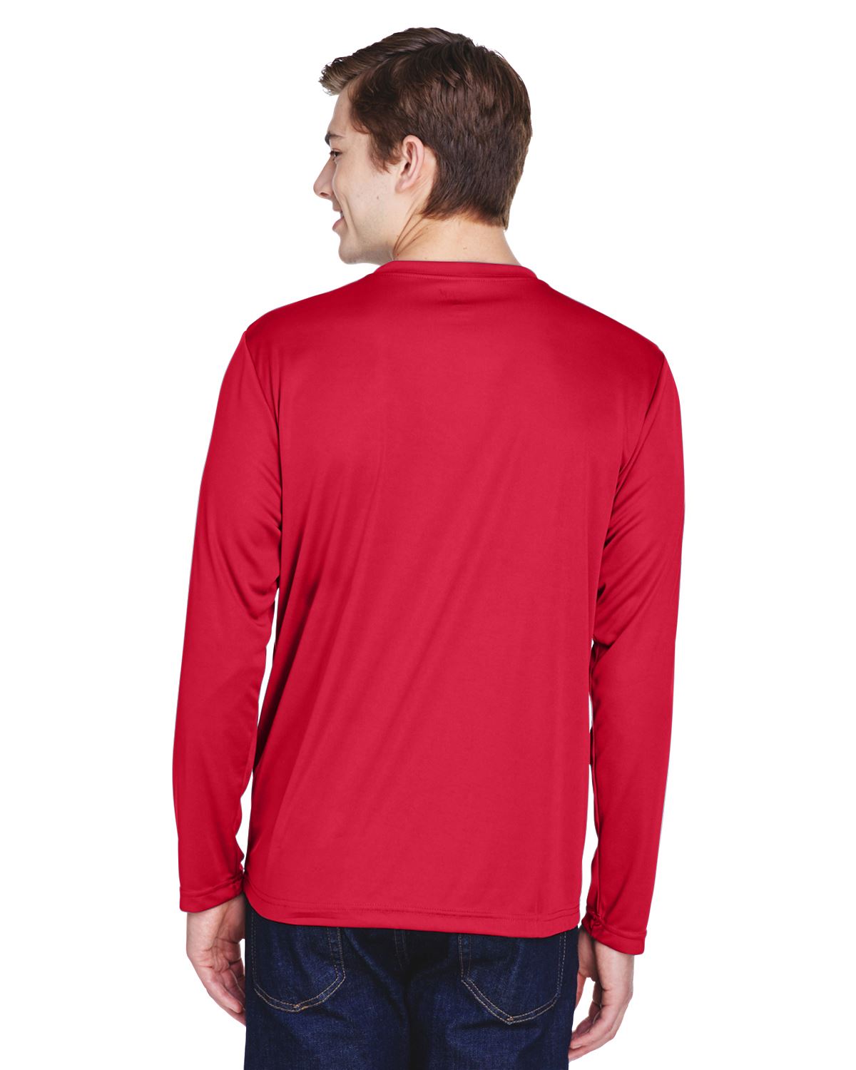Team 365 Mens Long Sleeve T-Shirt Dri-Fit Performance Workout UV Protect TT11L - Picture 34 of 41