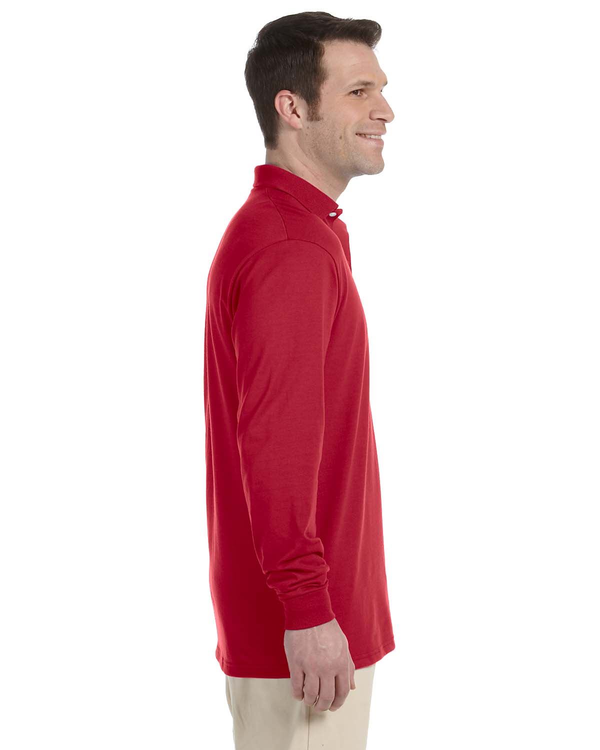 Jerzees Mens Spotshield Long Sleeve Jersey Polo Shirt 437ML - Picture 19 of 22