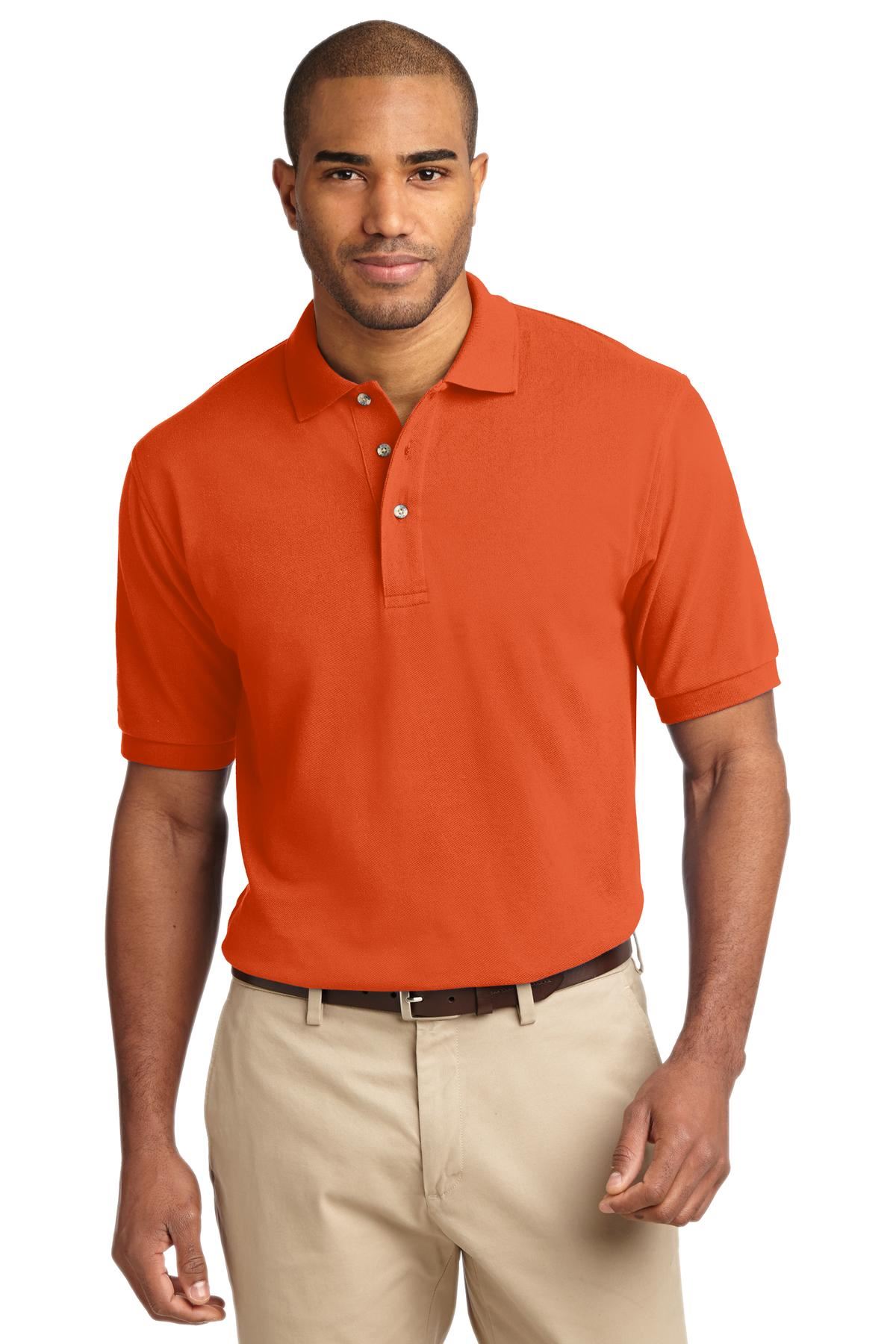 Port Authority Mens Short Sleeve Heavyweight Cotton Pique Polo Shirt K420 - Picture 21 of 42