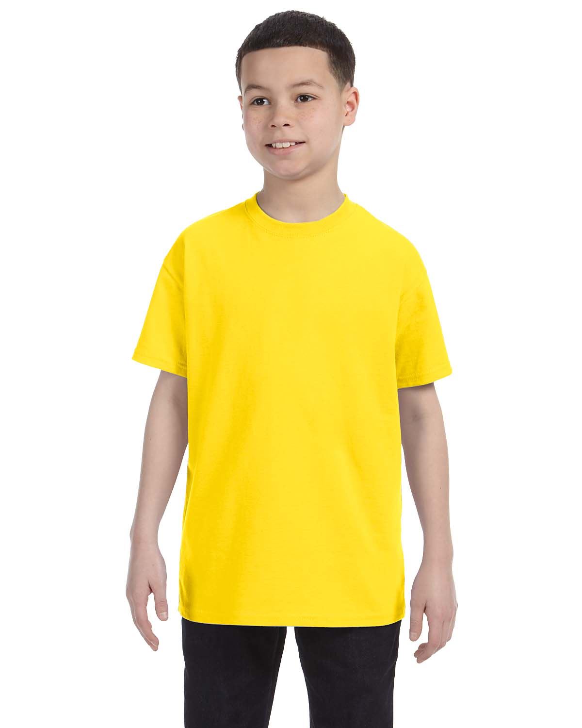 Gildan Youth Short Sleeves Heavy Cotton 5.3 oz XS-XL T-Shirt MG500B - Picture 10 of 31