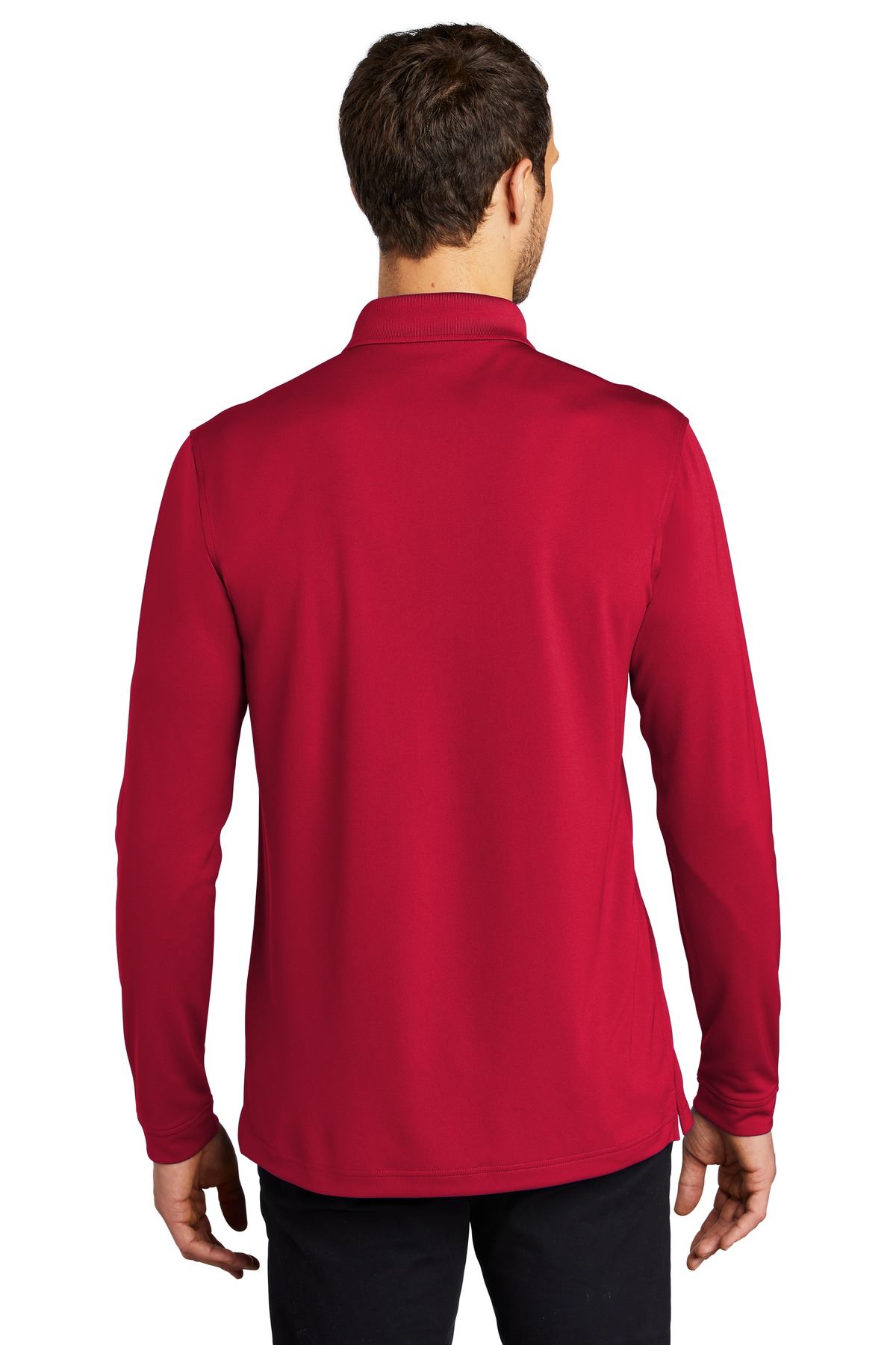Port Authority Mens Dry Zone UV Micro Mesh Long Sleeve Polo Shirt K110LS - Picture 8 of 13