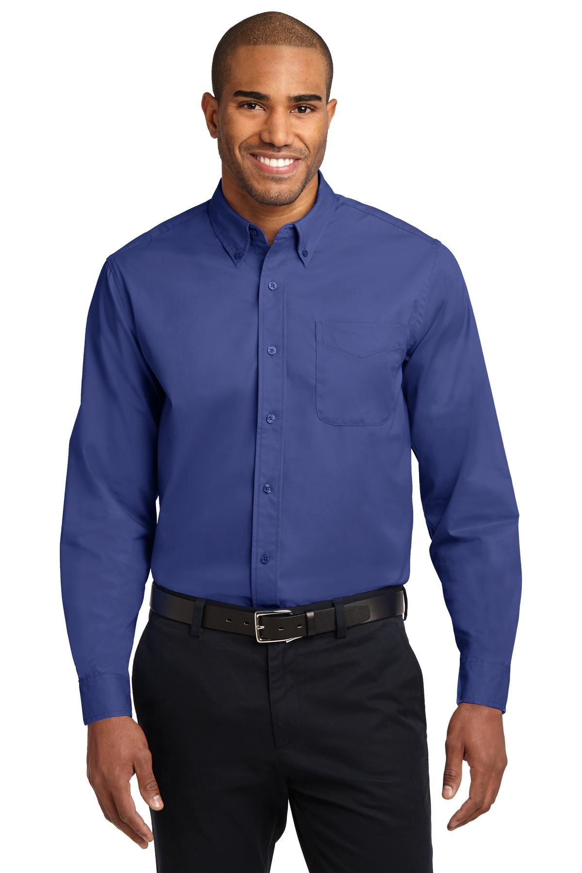 Port Authority Long Sleeve Button Down collar Easy Care Shirt S608 - Picture 29 of 51