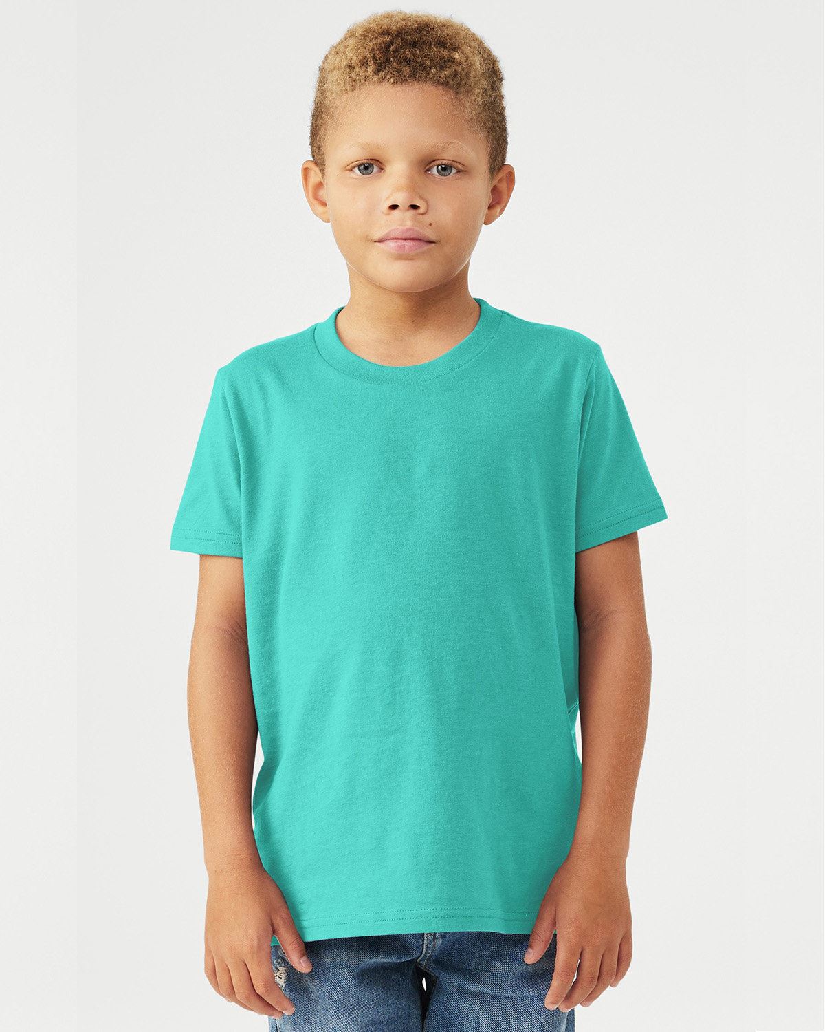 Bella + Canvas Youth Jersey Short-Sleeves Cotton T-Shirt 3001Y - Picture 35 of 41