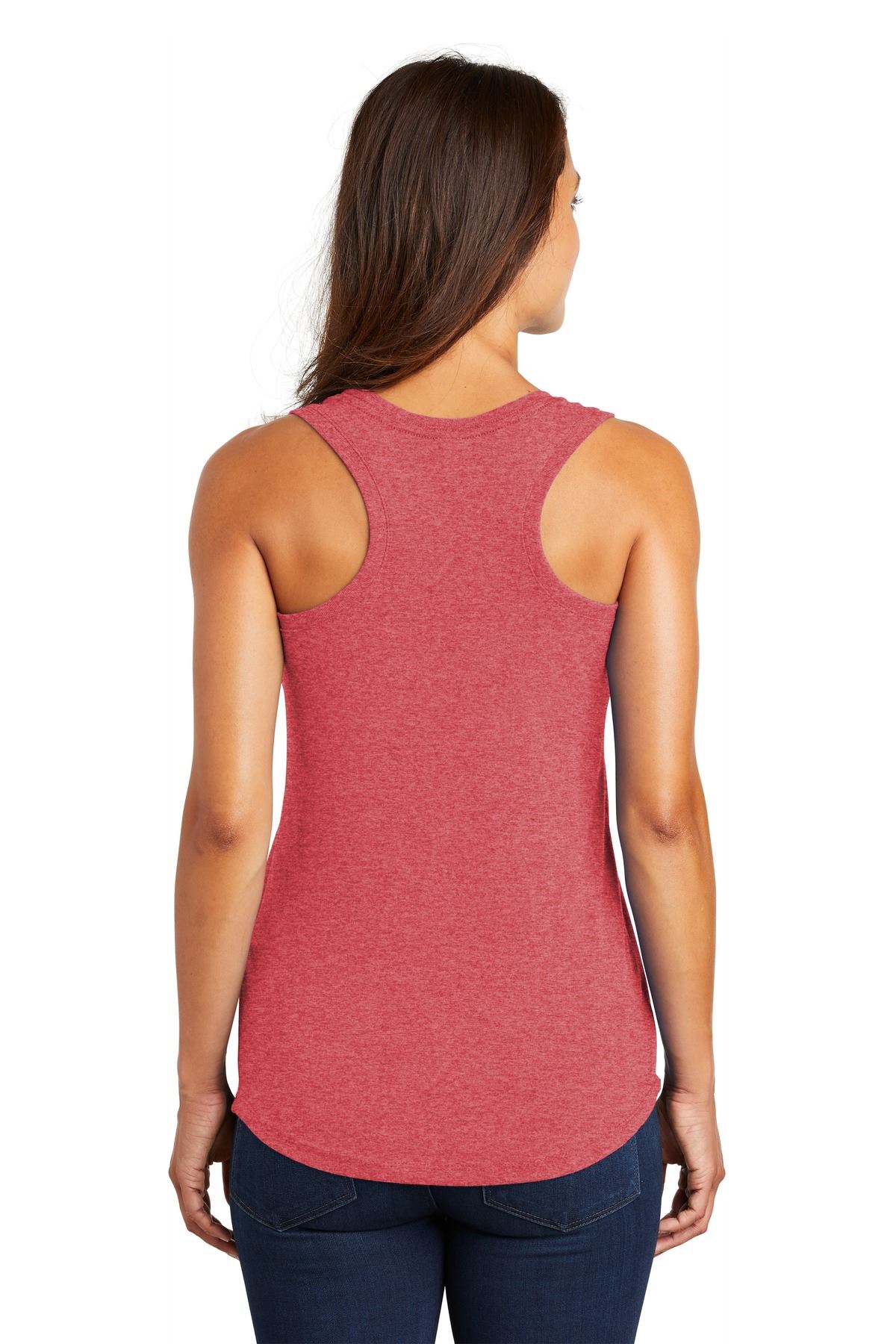 District Womens Sleeveless Perfect Tri Racerback Round Neck Tank Top DM138L - Picture 24 of 30
