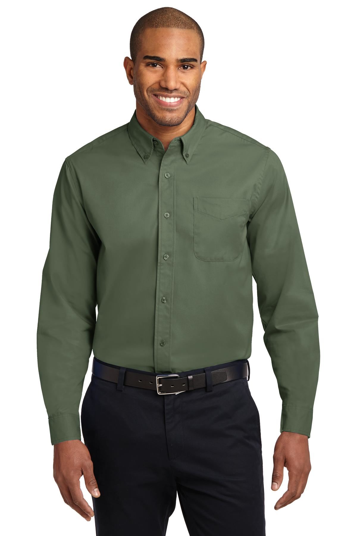 Port Authority Long Sleeve Button Down collar Easy Care Shirt S608 - Picture 12 of 51