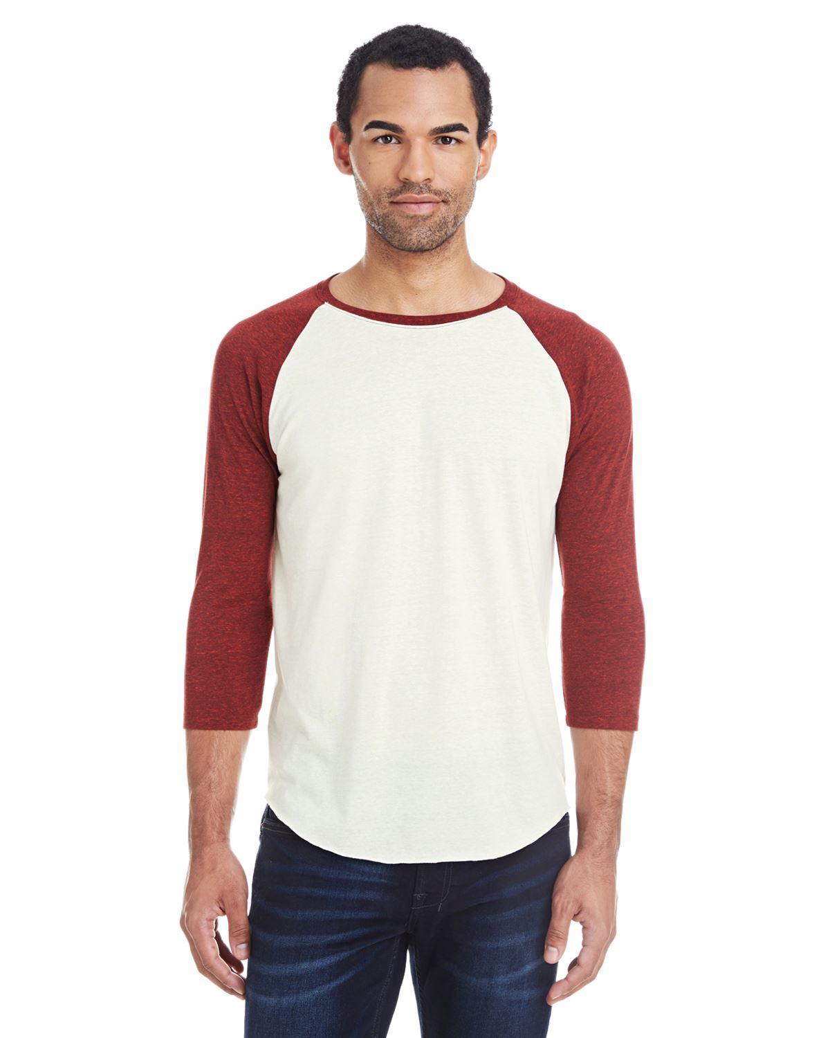 Threadfast Apparel T-Shirts Unisex Triblend 3/4-Sleeve Raglan 302G - Picture 12 of 26