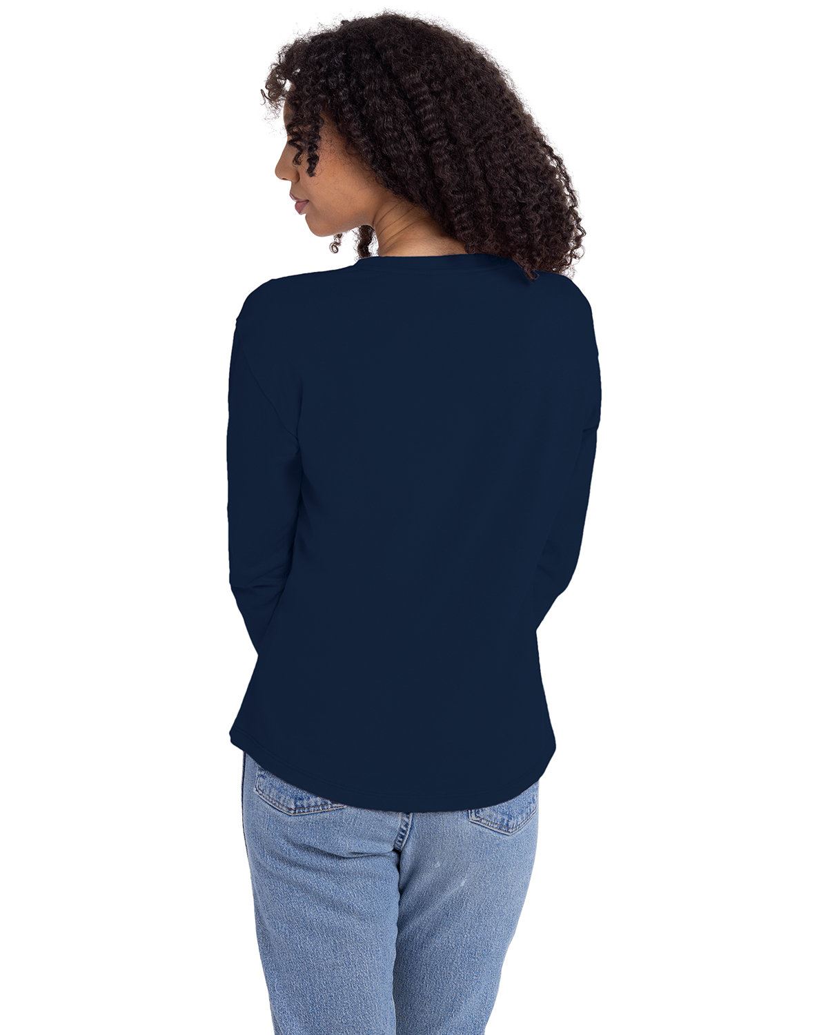 Next Level Apparel Ladies Ring-Spun Cotton Relaxed Long Sleeve T-Shirt 3911NL - Picture 13 of 20