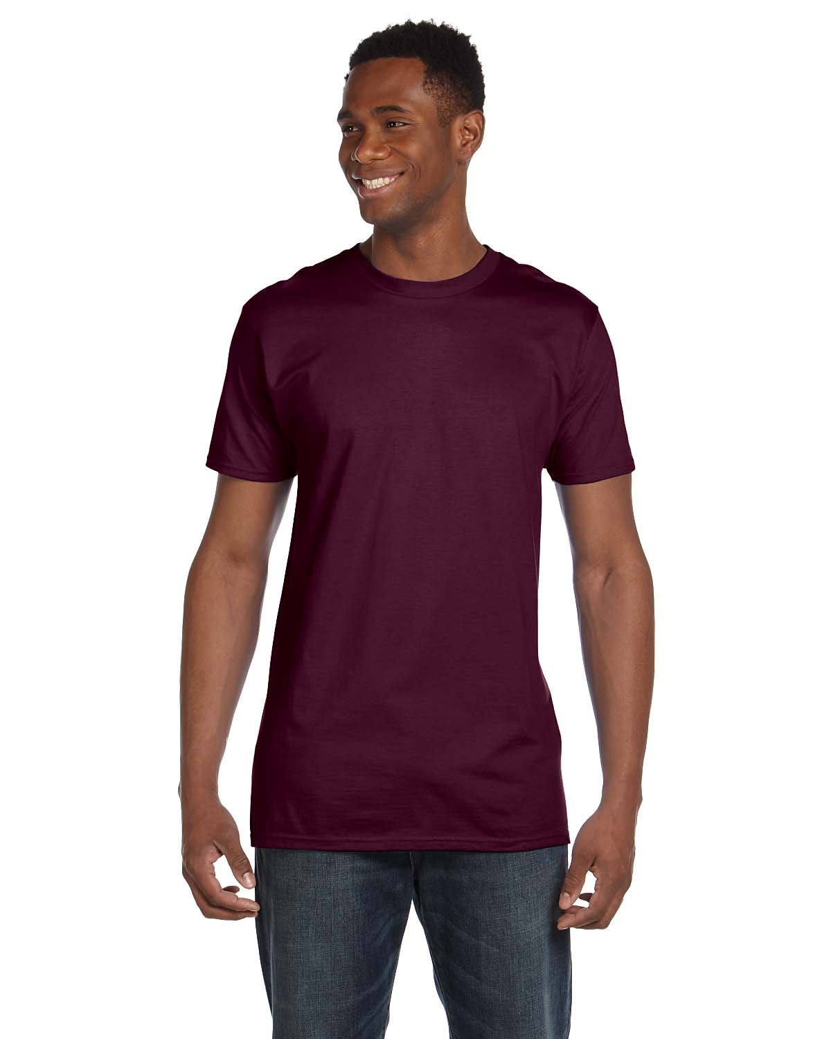 Hanes Mens T-Shirt Ringspun Cotton 4.5 oz Light Weight S-3XL M-4980 - Picture 32 of 49