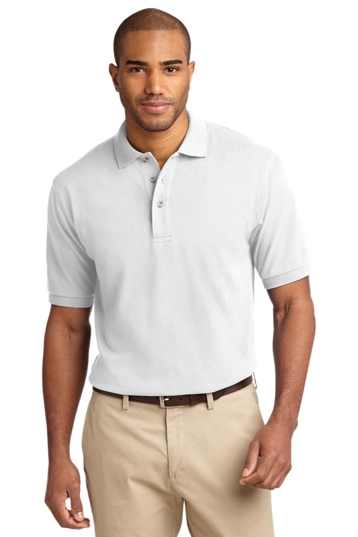 Port Authority Mens Short Sleeve Heavyweight Cotton Pique Polo Shirt K420 - Picture 39 of 42