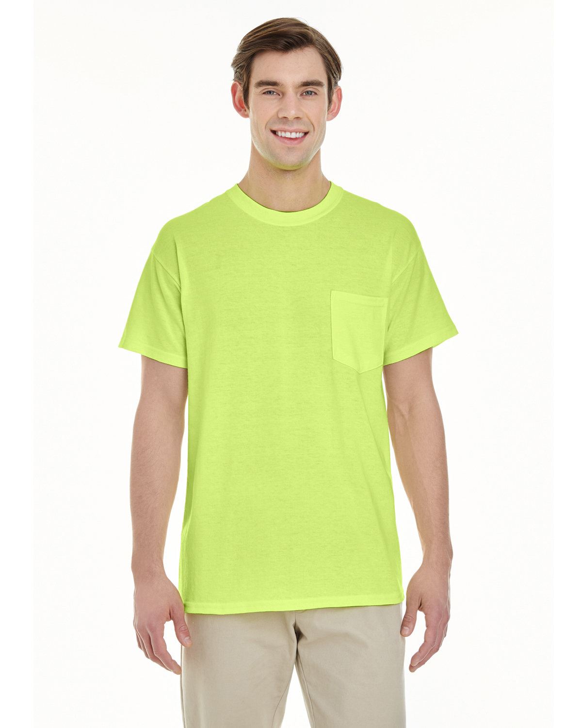 Gildan Mens Heavy Cotton Double Needle Pocket T-Shirt G530 5300 - Picture 30 of 41