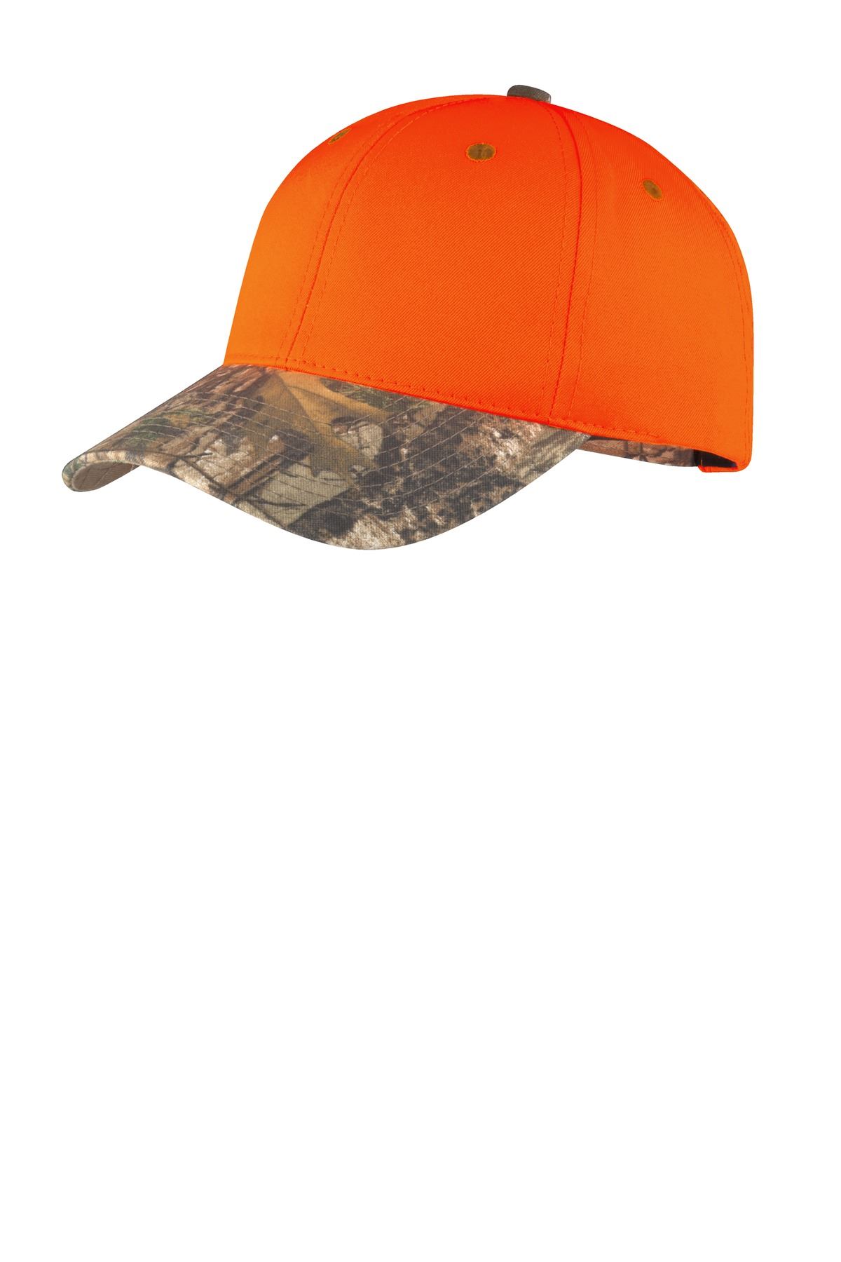 Port Authority Unisex Hat Enhanced Visibility Cap with Camo Brim C804 - Picture 5 of 5