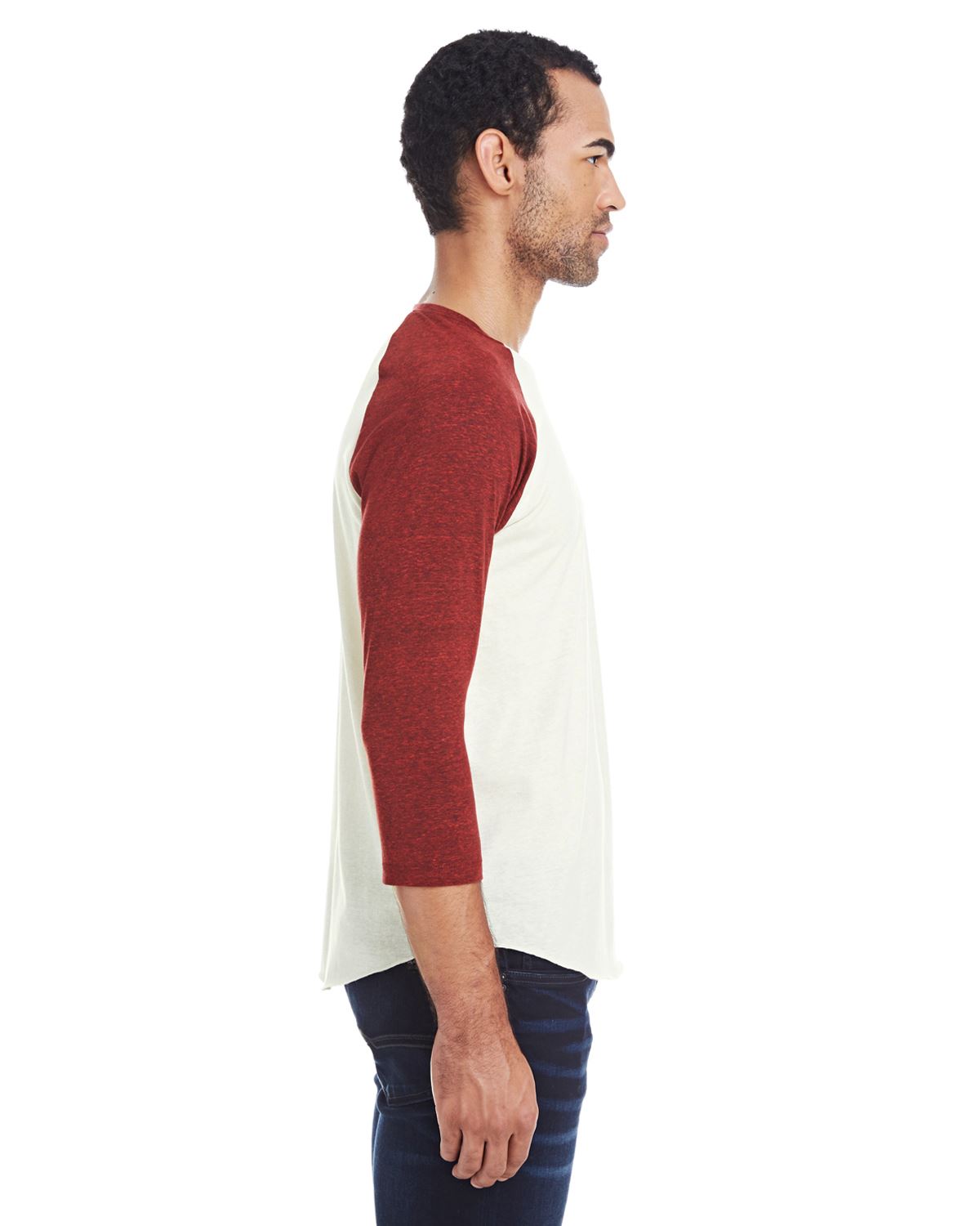 Threadfast Apparel T-Shirts Unisex Triblend 3/4-Sleeve Raglan 302G - Picture 14 of 26