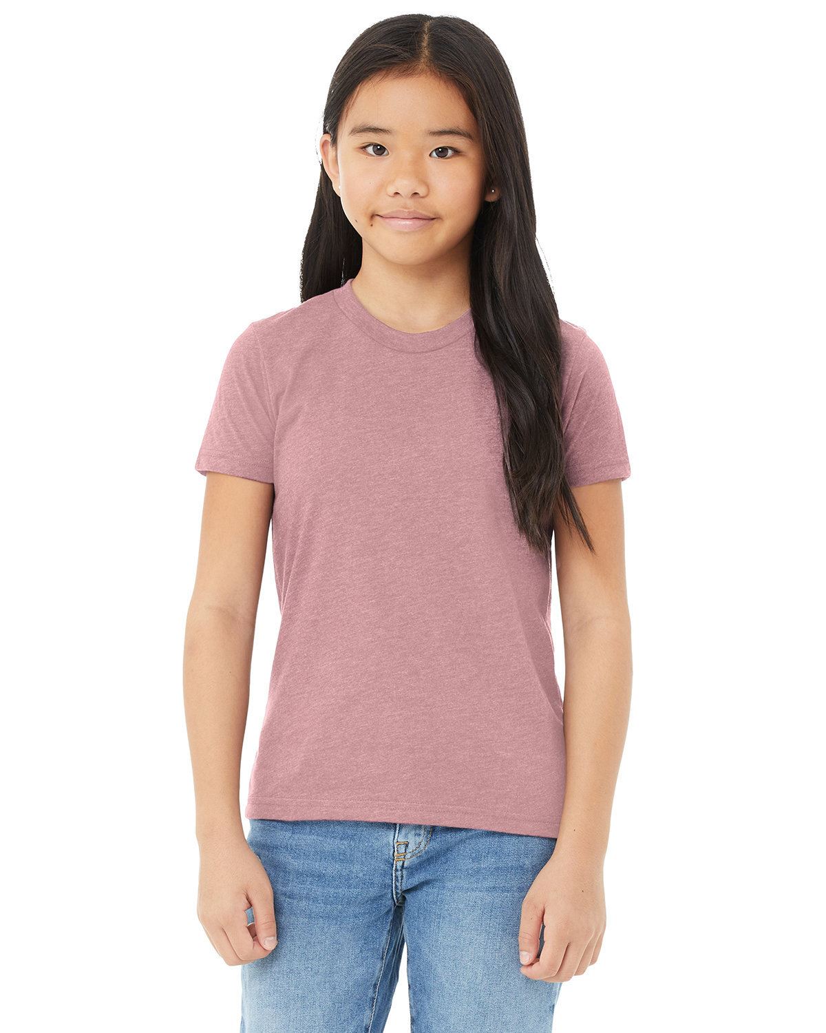 Bella + Canvas Youth Short Sleeve Basic Plain CVC Jersey T-Shirt 3001YCV - Picture 17 of 37
