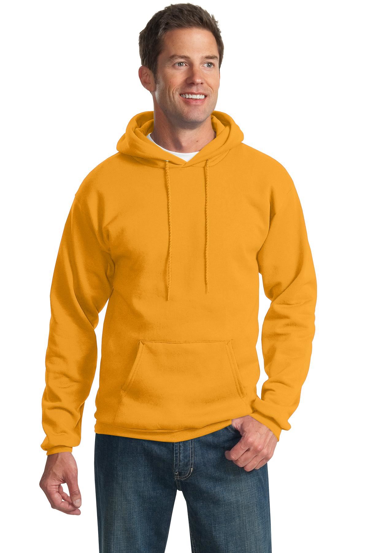 Port & Company 9oz Mens Pullover Hooded Sweatshirt Front Pockets PC90H - Picture 18 of 41