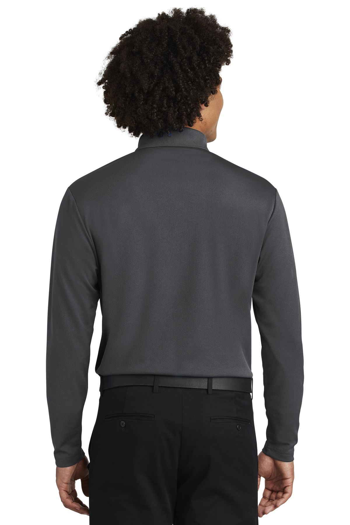 Sport-Tek Mens Long Sleeves Dry Fit  Performance Golf Polo T-Shirt ST640LS - Picture 7 of 19