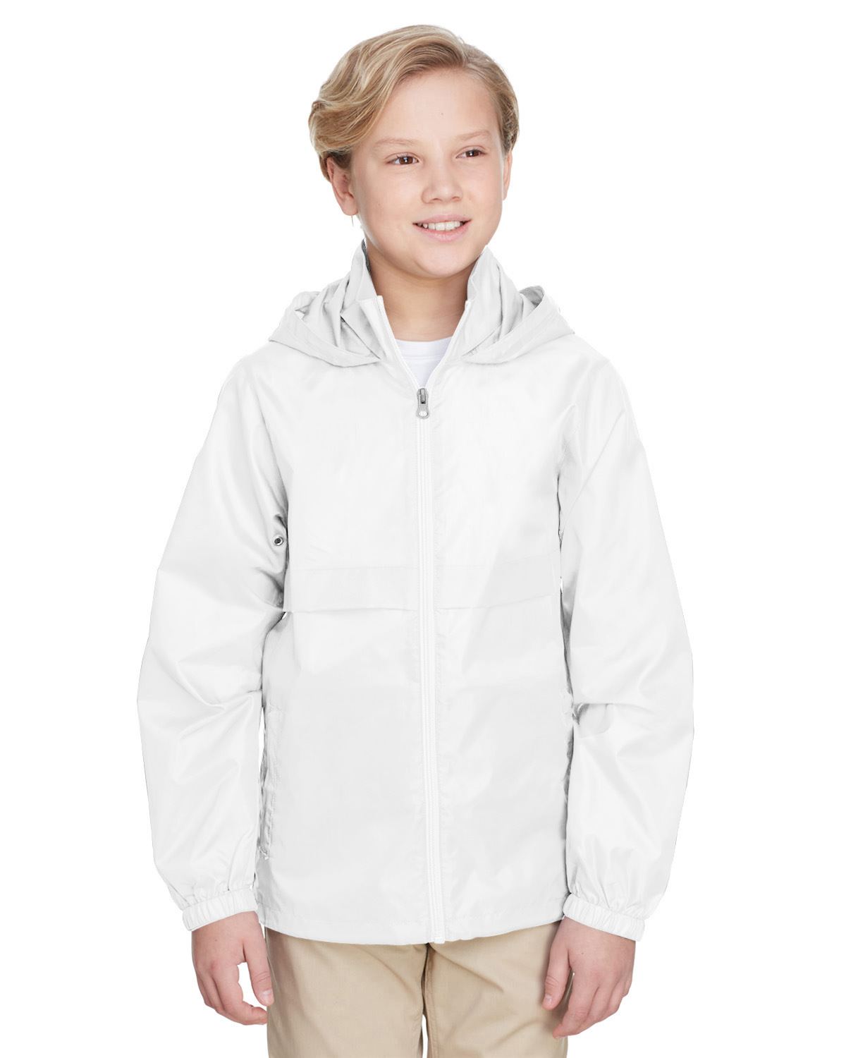 Team 365 Boys Lightweight Jacket Full Zip Water Resistant Finish TT73Y - Picture 33 of 35