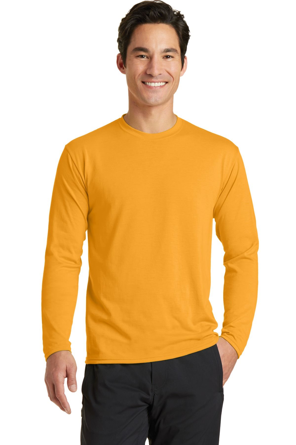 Port & Company Men's Long Sleeve Performance 65/35 Blend T-Shirt PC381LS - Picture 14 of 31
