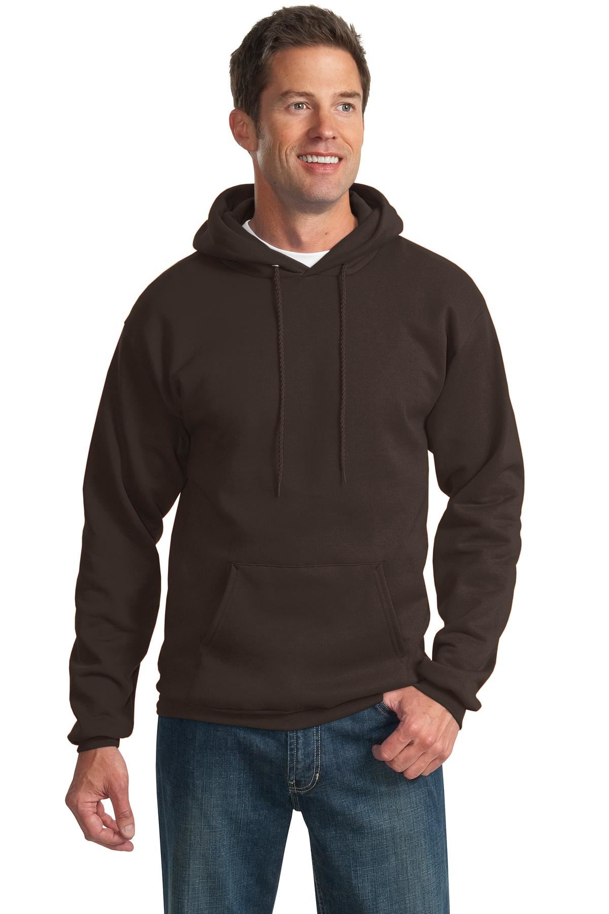 Port & Company 9oz Mens Pullover Hooded Sweatshirt Front Pockets PC90H - Picture 12 of 41