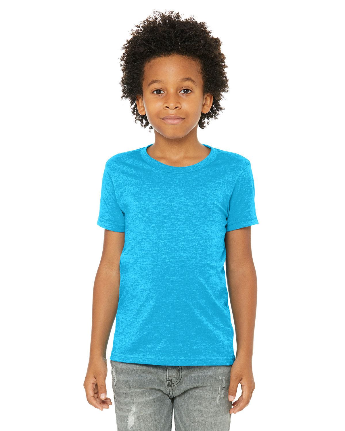 Bella + Canvas Youth Short Sleeve Basic Plain CVC Jersey T-Shirt 3001YCV - Picture 32 of 37
