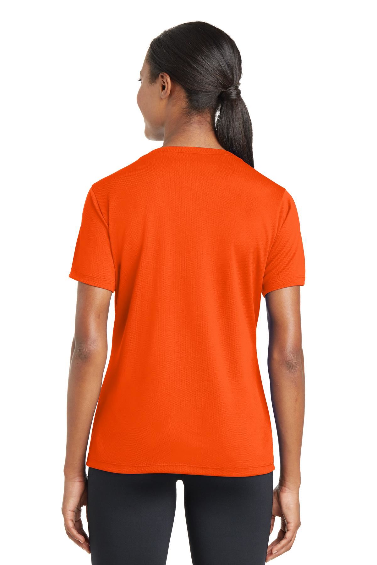 Sport-Tek Women's Dry-Fit V-Neck RacerMesh Moisture Wicking T-Shirt M-LST340 - Picture 22 of 38