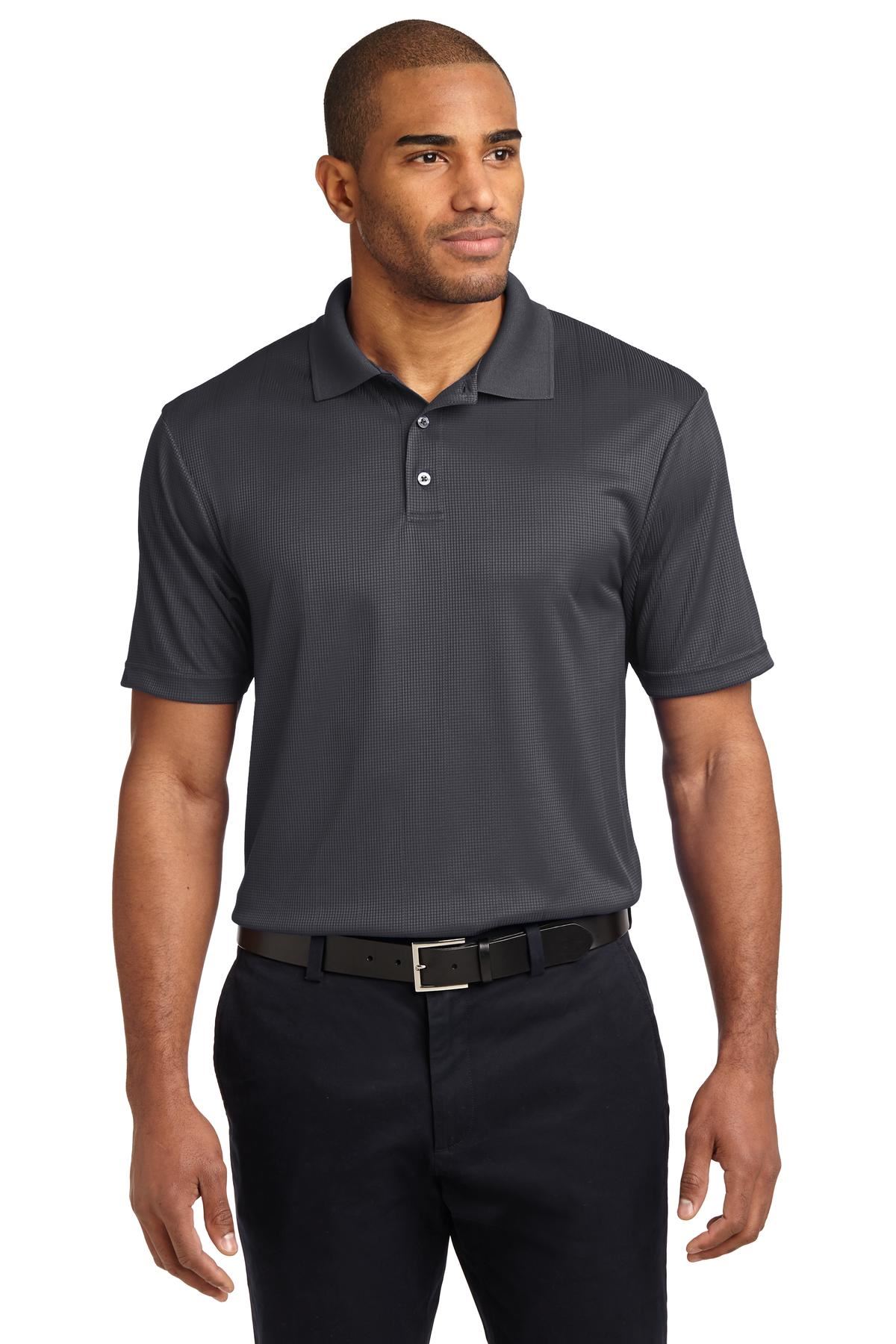 Port Authority Performance Fine Jacquard Polo Shirt K528 - Picture 7 of 14