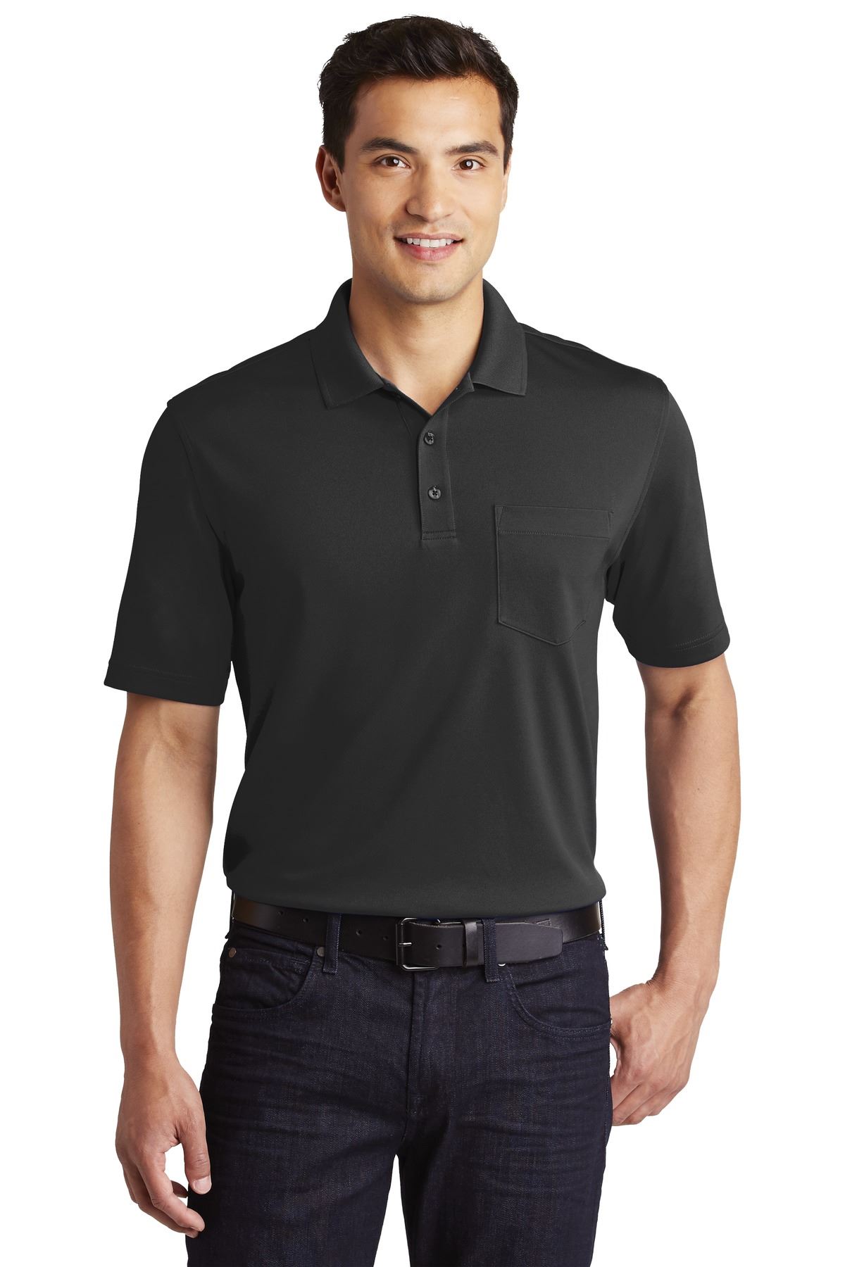 Port Authority Mens Dry Zone UV Micro Mesh Short Sleeve Polo Shirt K110P - Picture 3 of 8