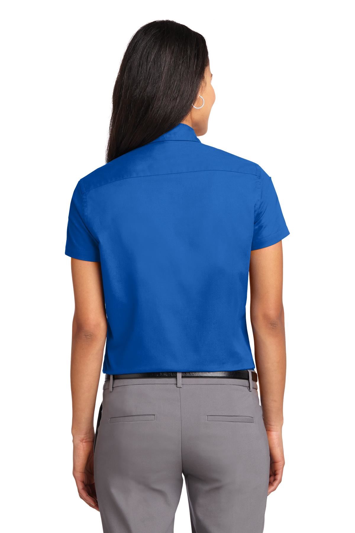 Port Authority Womens Short Sleeve Wrinkle Resistant Easy Care Collar Shirt L508 - Picture 30 of 38
