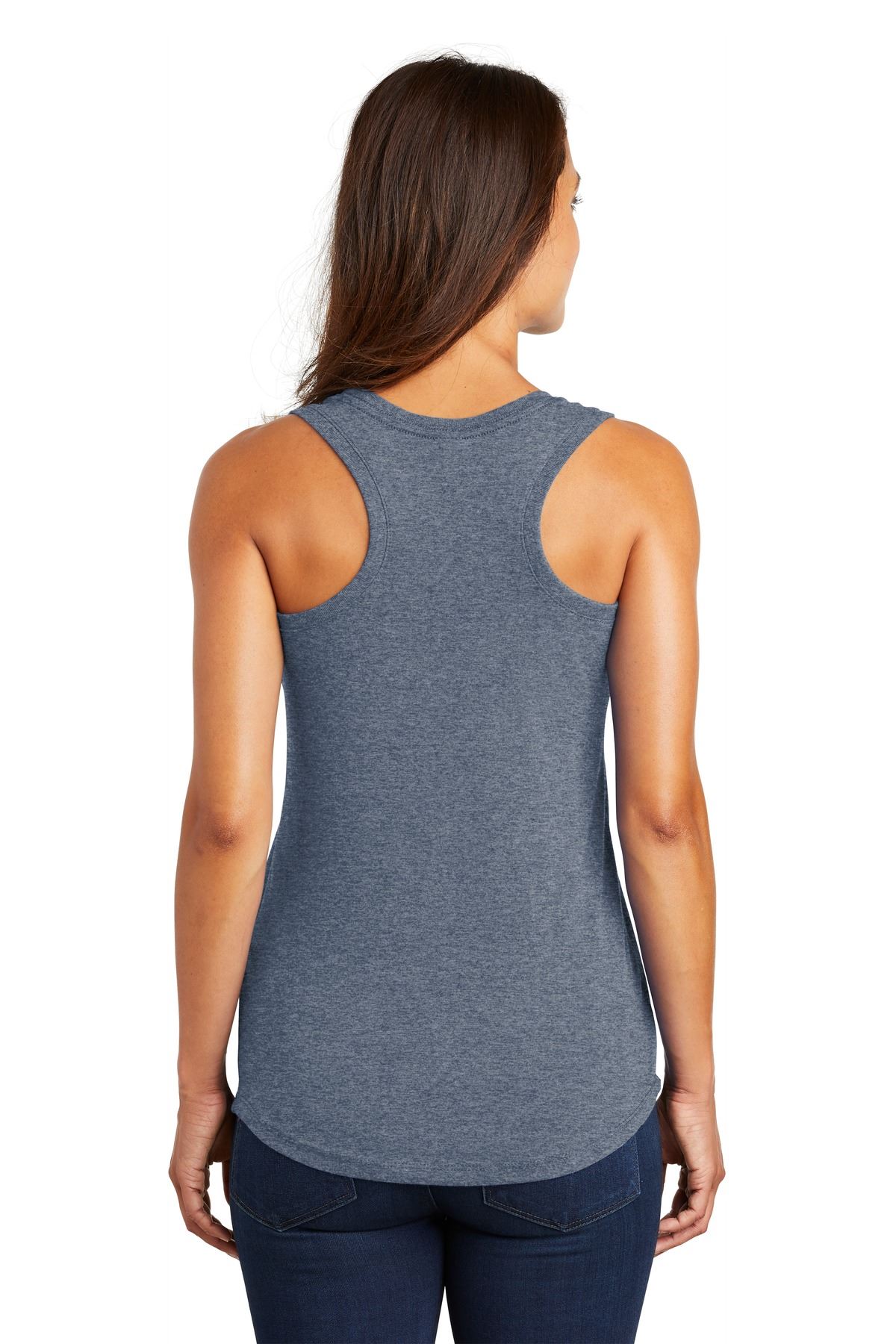 District Womens Sleeveless Perfect Tri Racerback Round Neck Tank Top DM138L - Picture 20 of 30