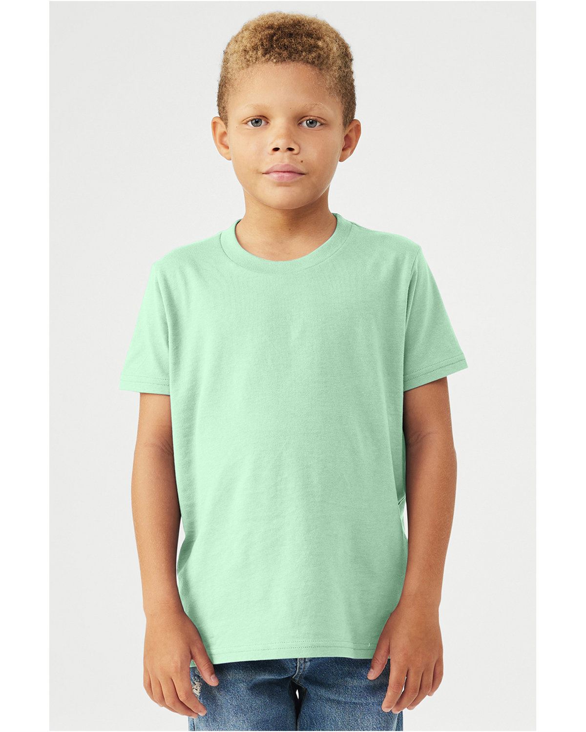 Bella + Canvas Youth Jersey Short-Sleeves Cotton T-Shirt 3001Y - Picture 21 of 41