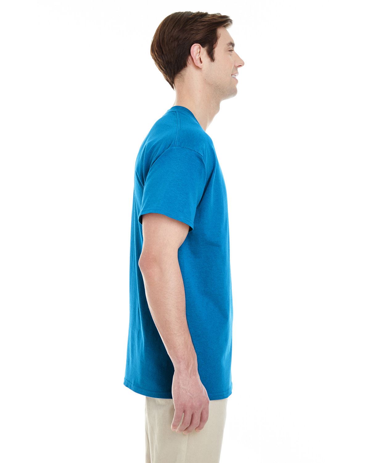 Gildan Mens Heavy Cotton Double Needle Pocket T-Shirt G530 5300 - Picture 35 of 41