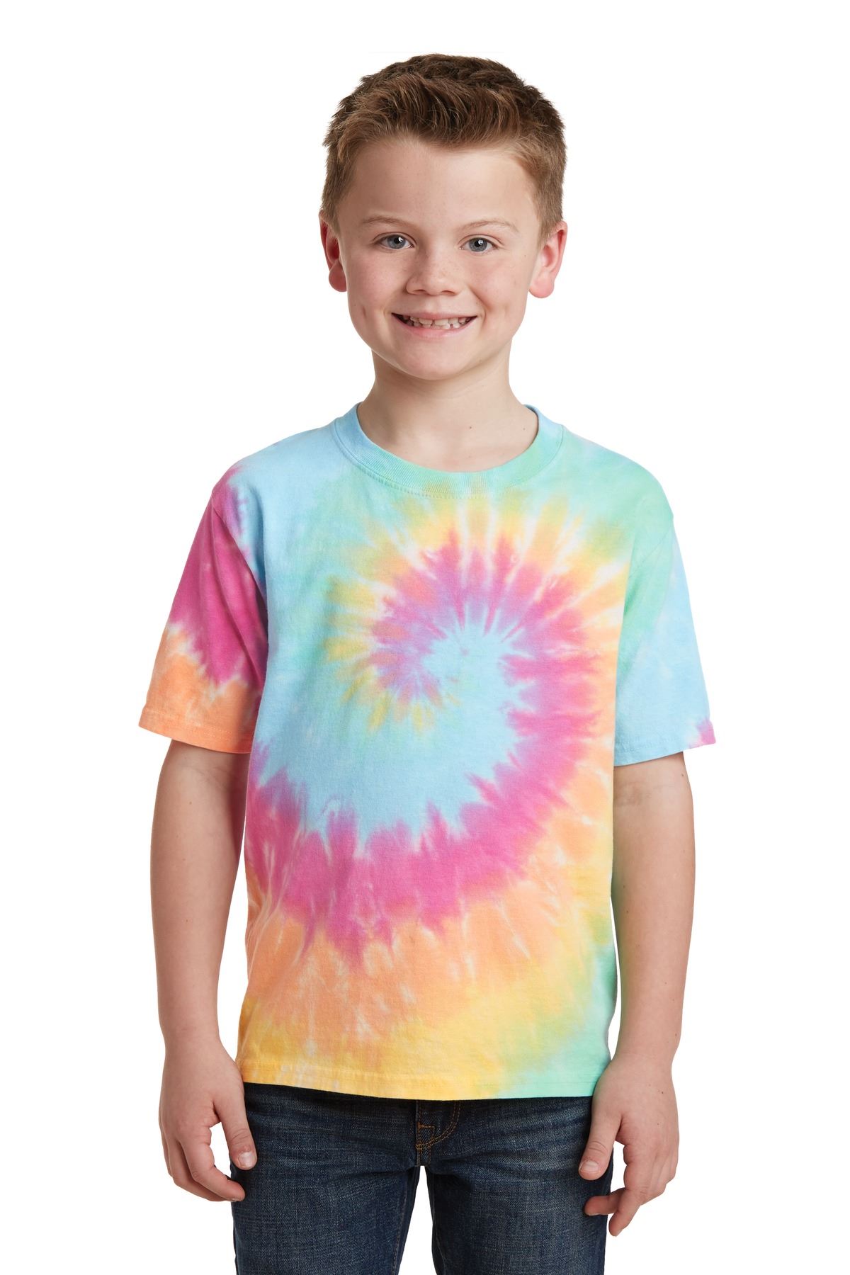 Port & Company Youth Short Sleeve 100% Cotton Tie-Dye T-Shirt PC147Y - Picture 26 of 43