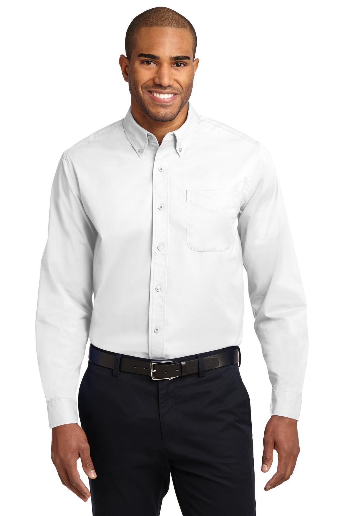Port Authority Long Sleeve Button Down collar Easy Care Shirt S608 - Picture 50 of 51