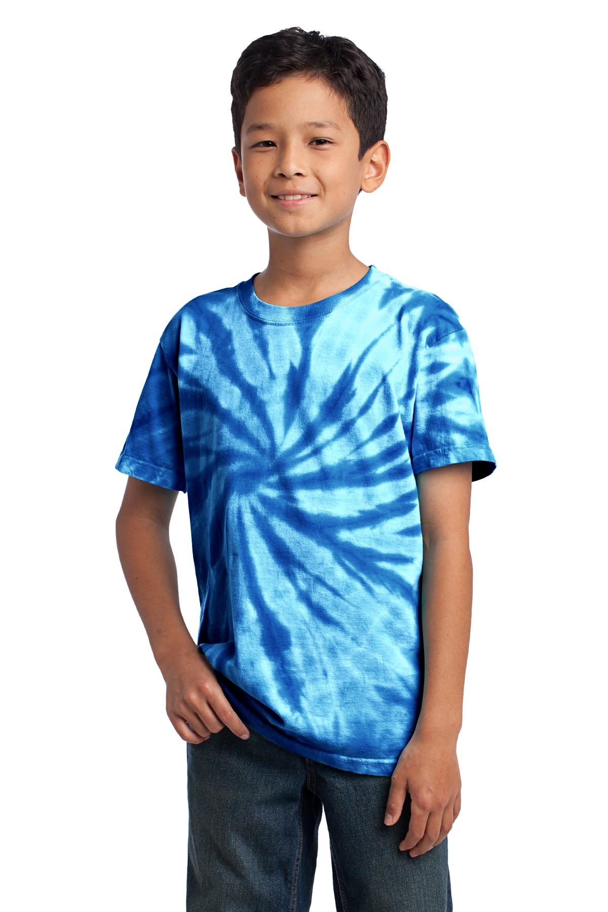 Port & Company Youth Short Sleeve 100% Cotton Tie-Dye T-Shirt PC147Y - Picture 36 of 43