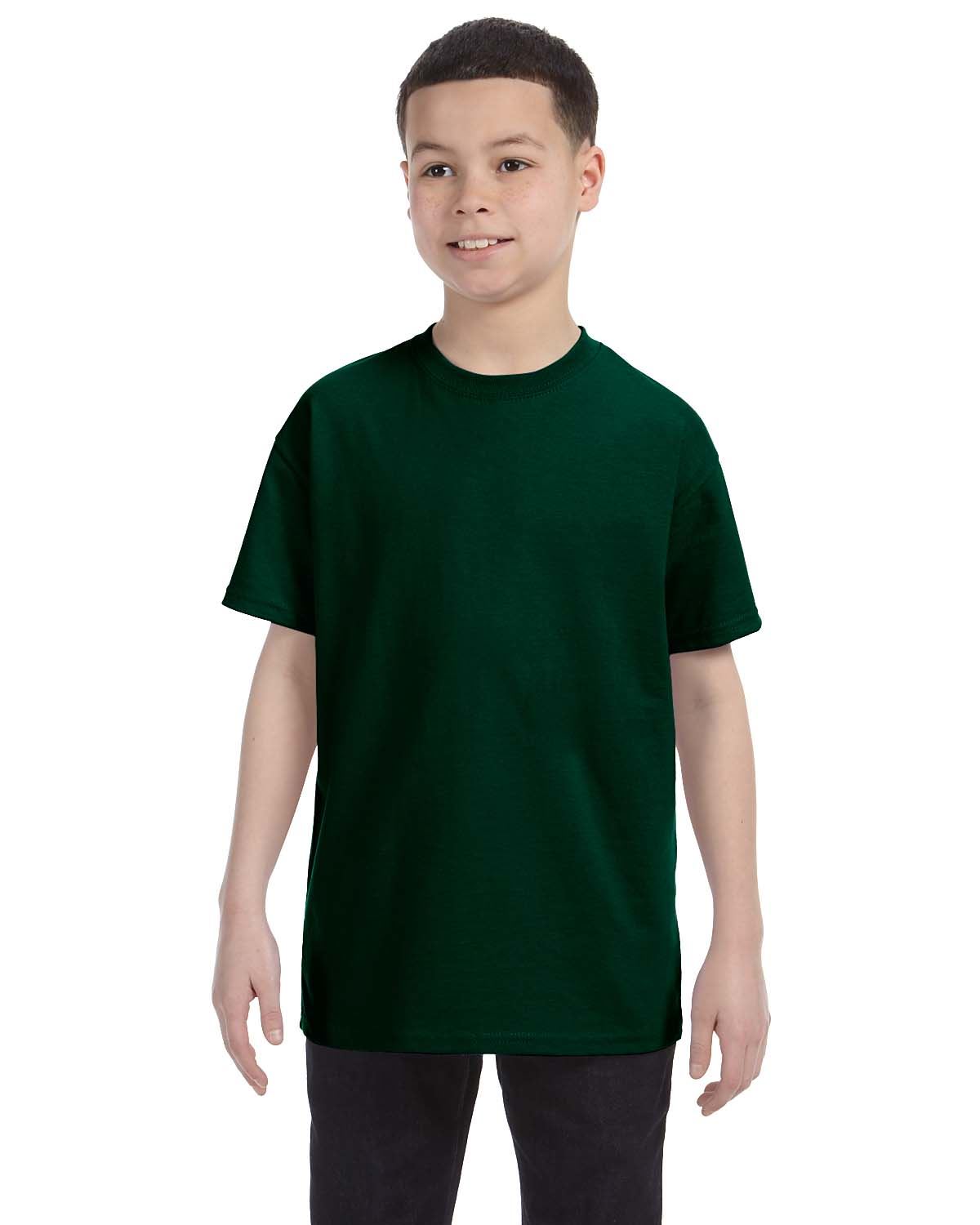 Gildan Youth Short Sleeves Heavy Cotton 5.3 oz XS-XL T-Shirt MG500B - Picture 14 of 31
