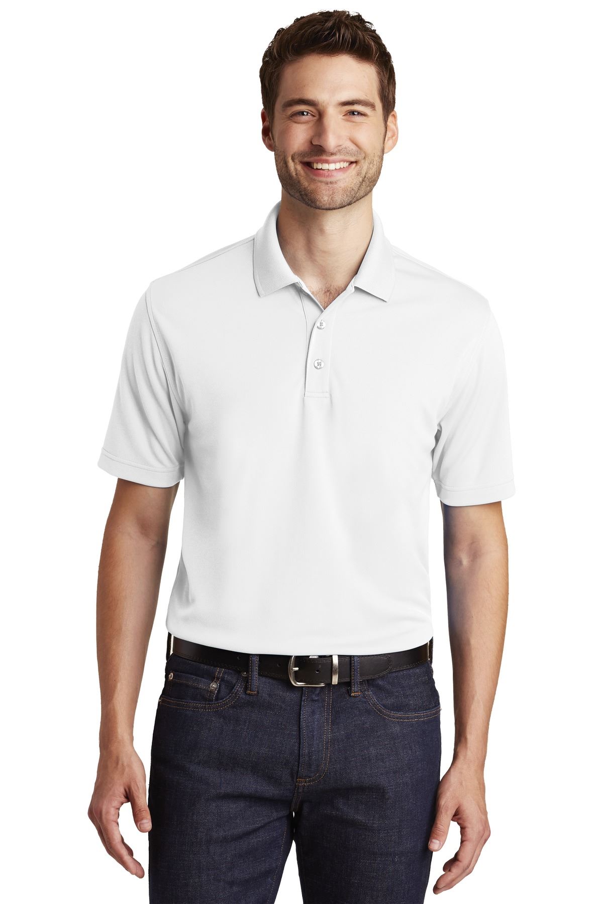 Port Authority Mens Short Sleeve Moisture Wicking UV Micro Mesh Polo Shirt K110 - Picture 14 of 14