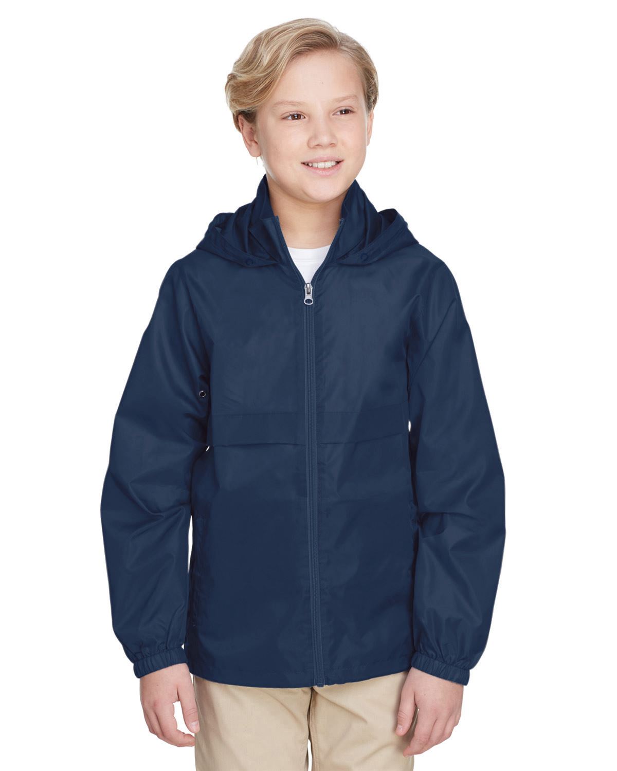 Team 365 Boys Lightweight Jacket Full Zip Water Resistant Finish TT73Y - Picture 9 of 35