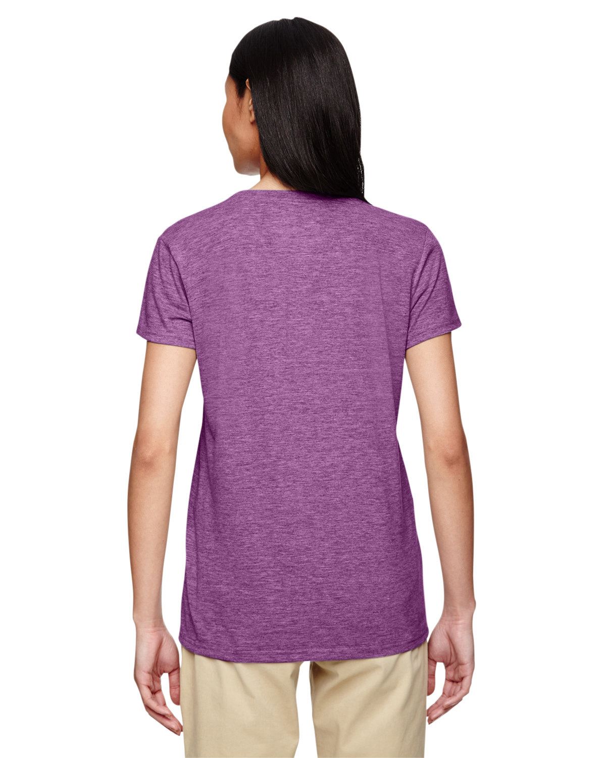 NEW Gildan Women's Heavy Cotton Short Sleeves Ladies V-Neck T-Shirt M-G500VL - Picture 17 of 27