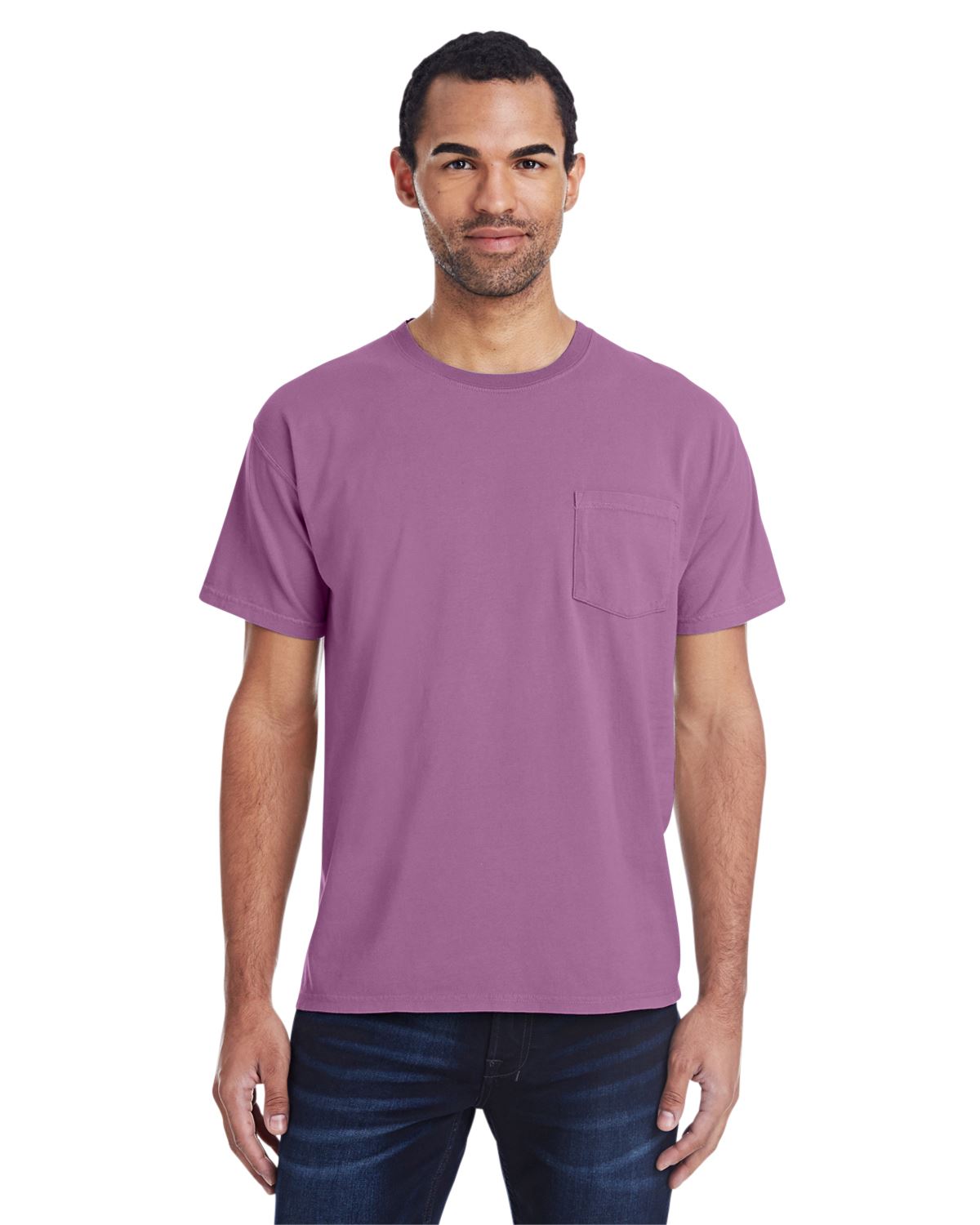 Hanes Mens ComfortWash 100% Cotton Garment-Dyed Pocket T-Shirt GDH150 - Picture 31 of 44