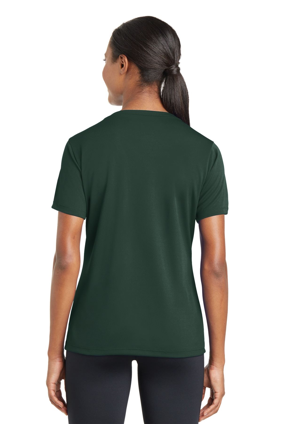 Sport-Tek Women's Dry-Fit V-Neck RacerMesh Moisture Wicking T-Shirt M-LST340 - Picture 9 of 38