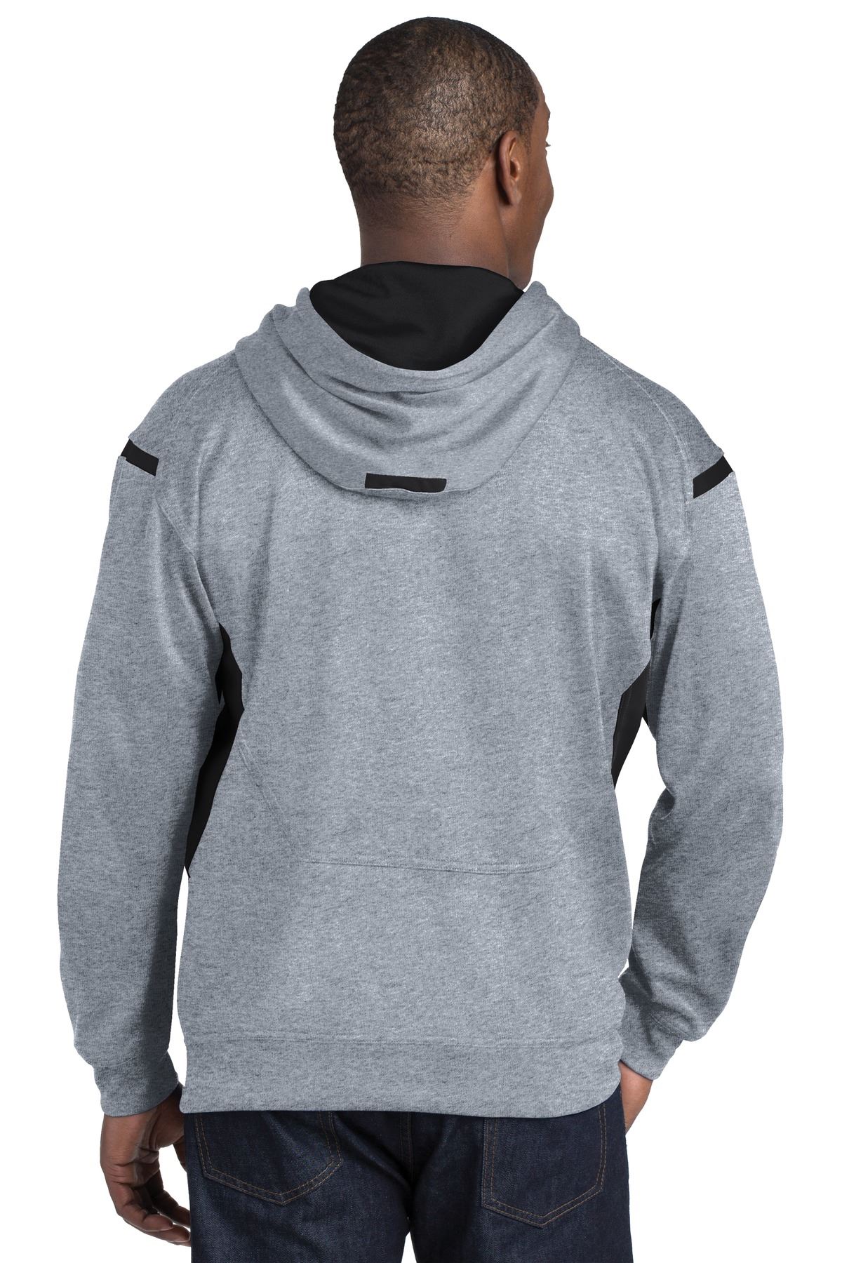 Sport-Tek Tech Fleece Colorblock Pullover Hooded Sweatshirt F246 | eBay