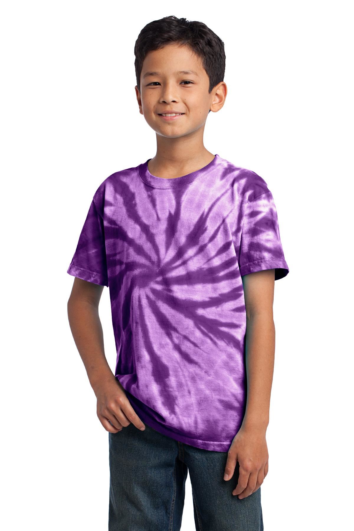 Port & Company Youth Short Sleeve 100% Cotton Tie-Dye T-Shirt PC147Y - Picture 30 of 43