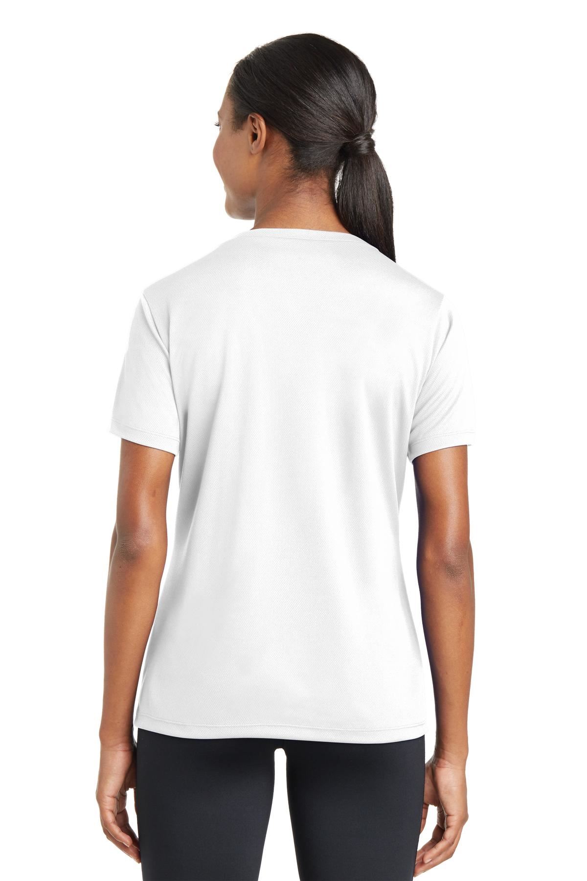 Sport-Tek Women's Dry-Fit V-Neck RacerMesh Moisture Wicking T-Shirt M-LST340 - Picture 38 of 38