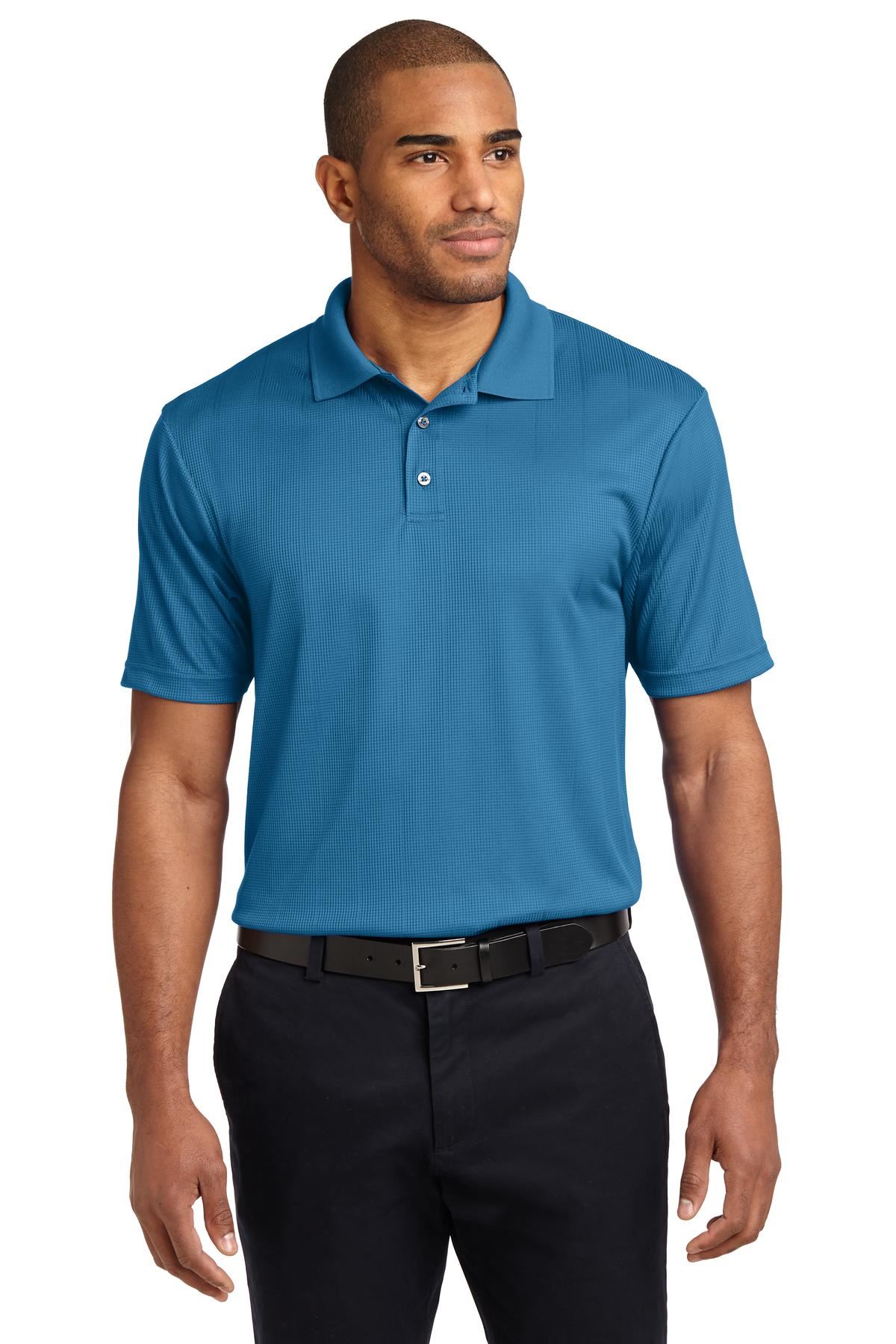 Port Authority Performance Fine Jacquard Polo Shirt K528 - Picture 9 of 14