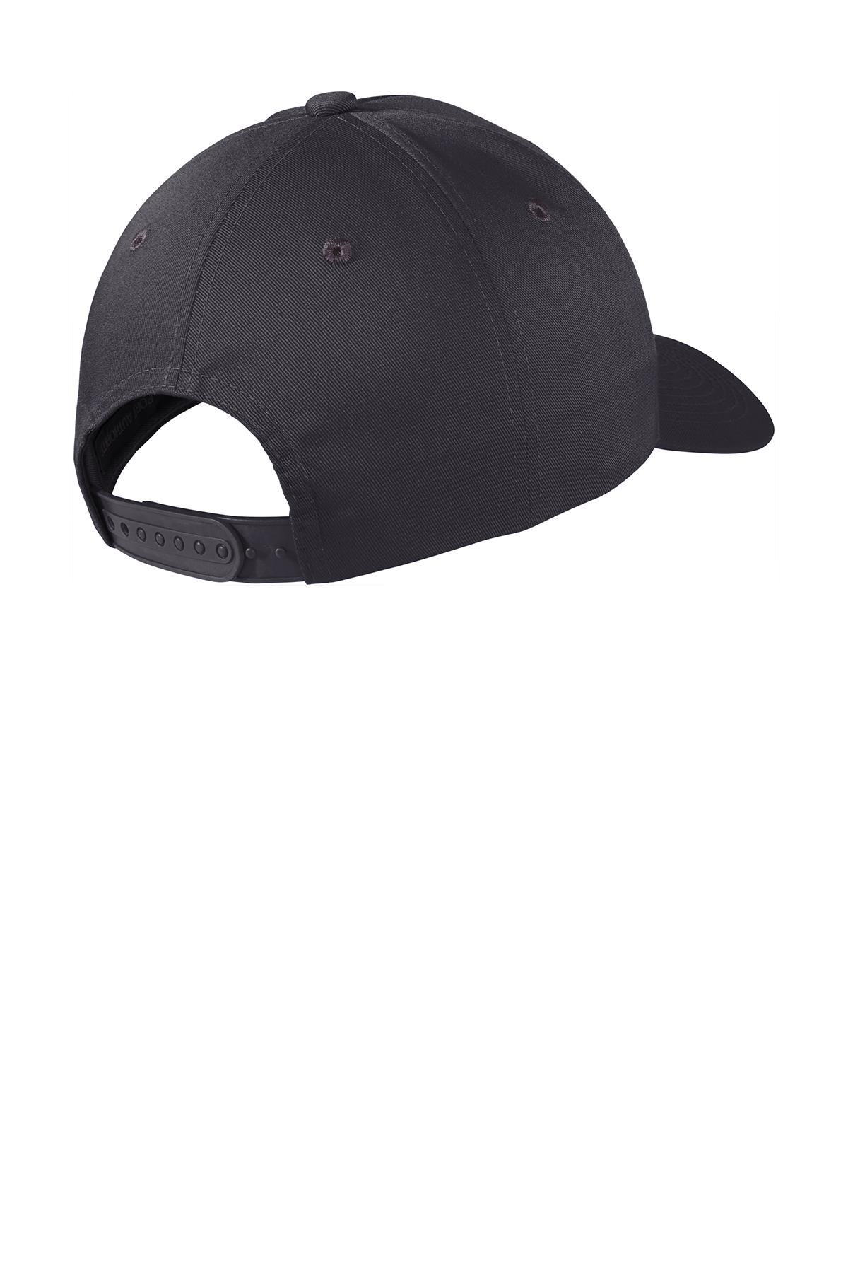 Port Authority Men's Cotton/Polyester Snapback Fine Twill Cap Hat C801 - Picture 9 of 15
