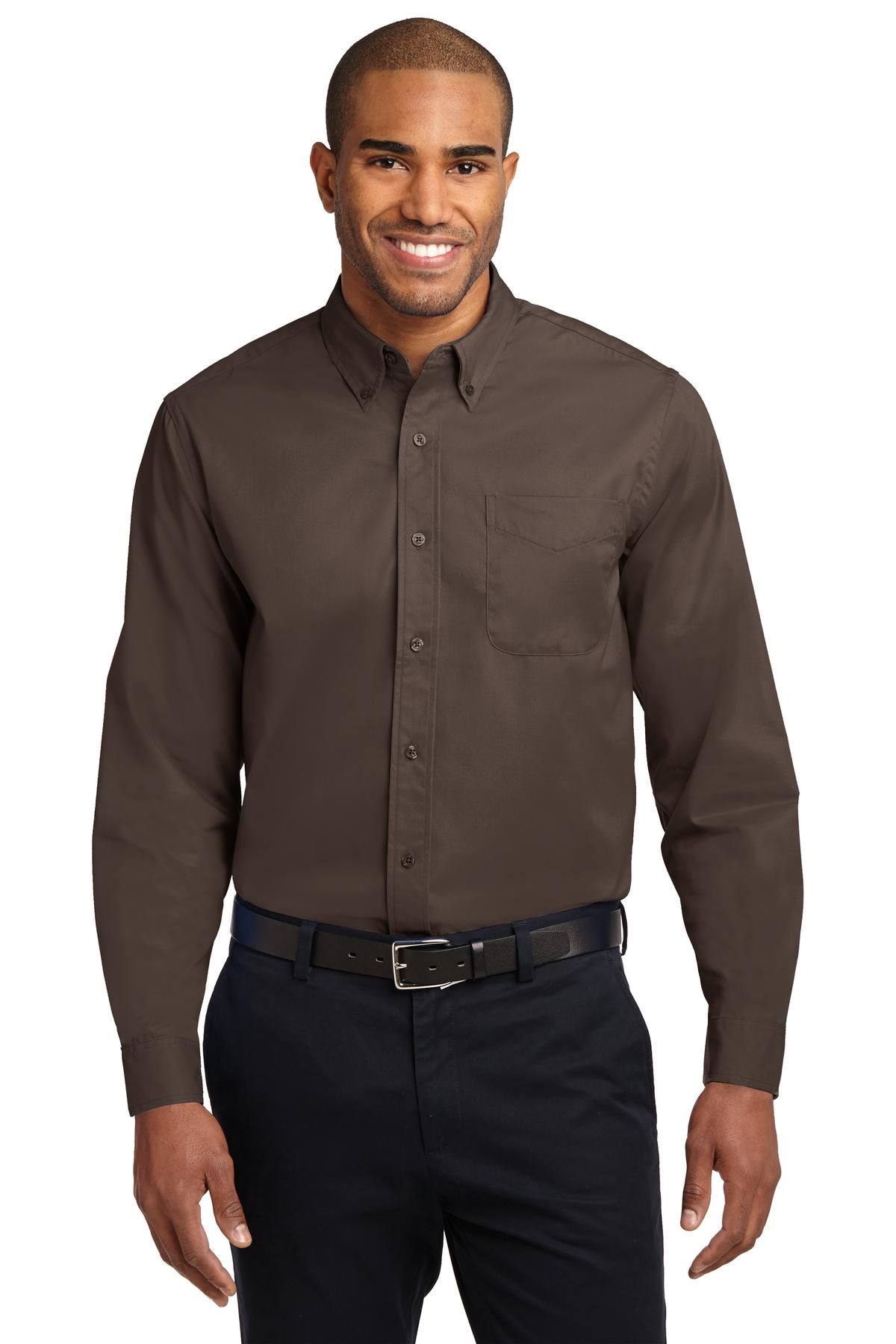 Port Authority Long Sleeve Button Down collar Easy Care Shirt S608 - Picture 14 of 51