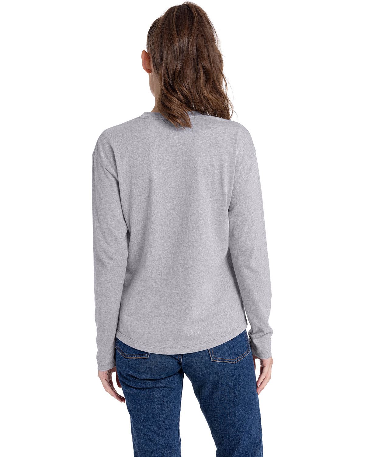 Next Level Apparel Ladies Ring-Spun Cotton Relaxed Long Sleeve T-Shirt 3911NL - Picture 10 of 20