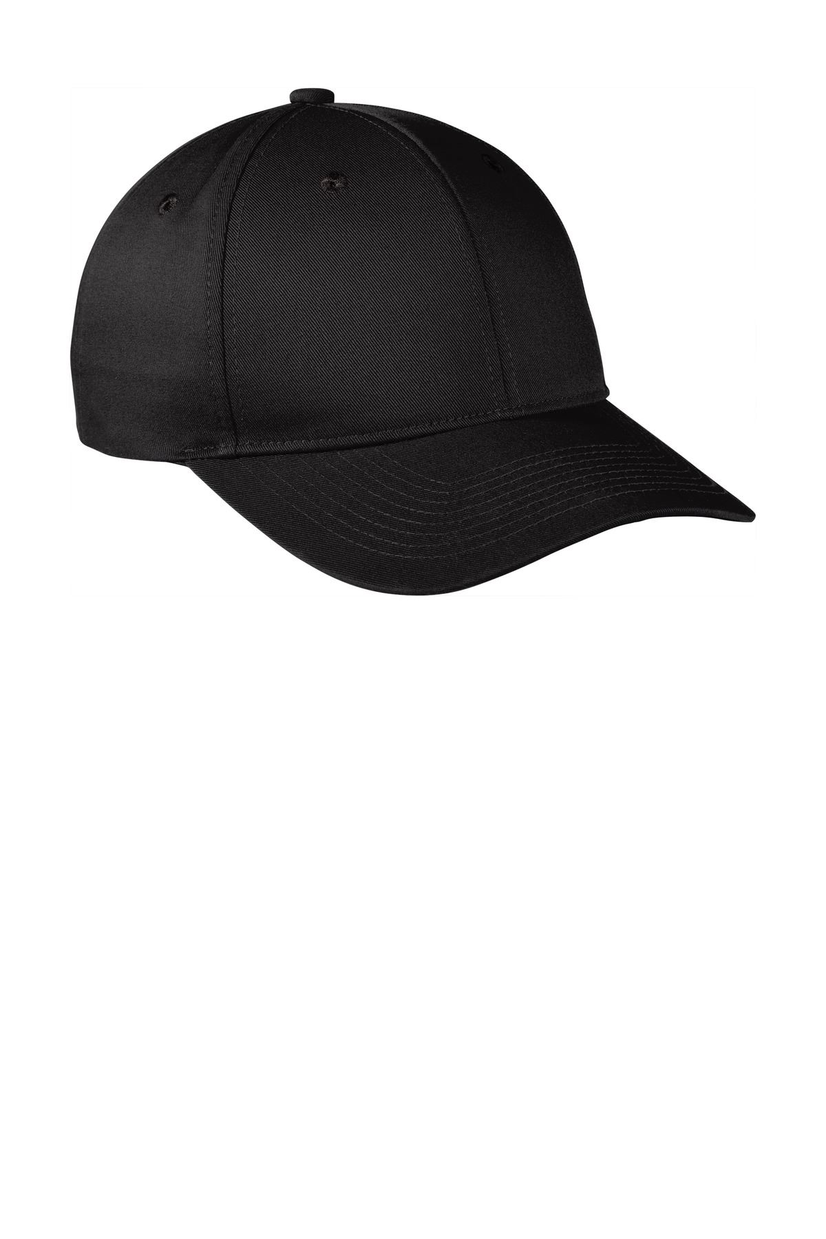 Port Authority Men's Cotton/Polyester Snapback Fine Twill Cap Hat C801 - Picture 4 of 15