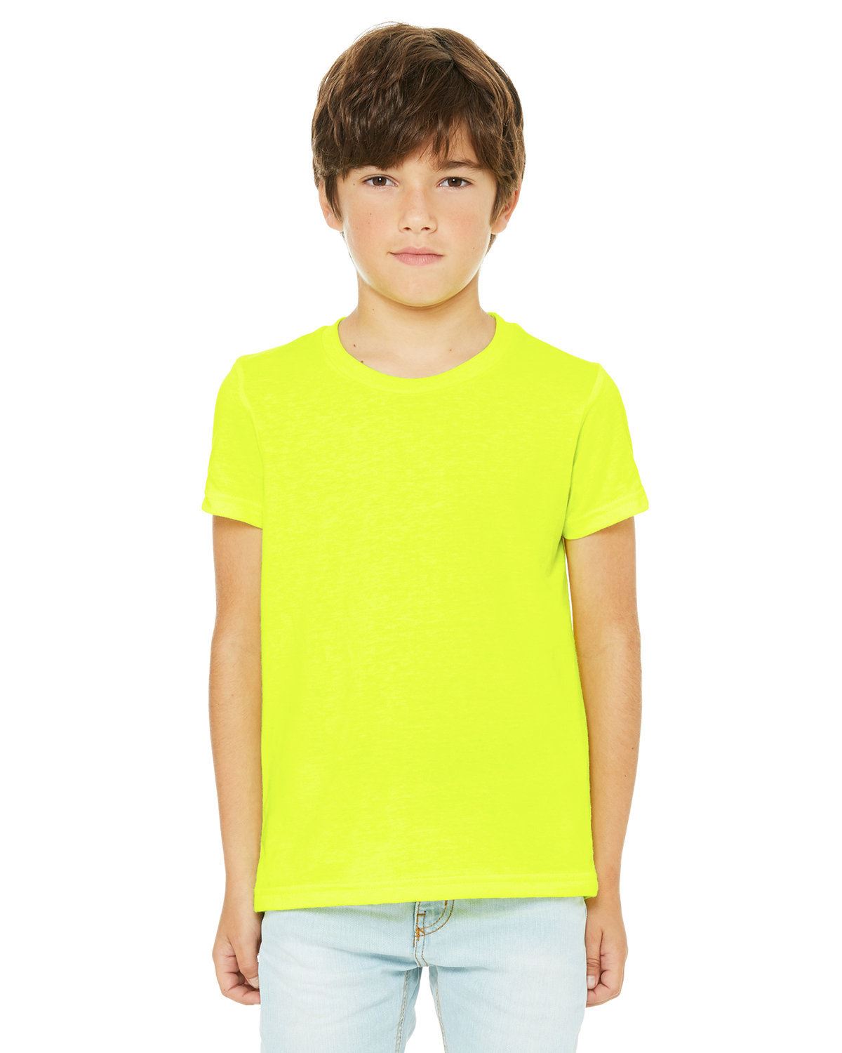 Bella + Canvas Youth Short Sleeve Basic Plain CVC Jersey T-Shirt 3001YCV - Picture 35 of 37